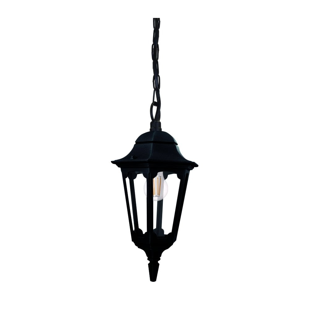 Elstead Parish 1 Light Chain Lantern  - Black