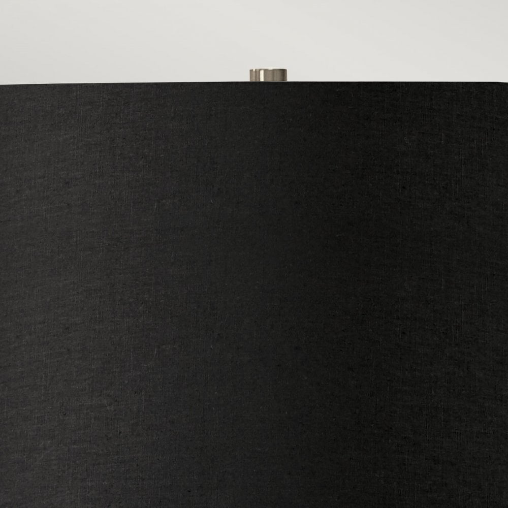 Elstead Ripple 1 Light Table Lamp - White with Black Shade