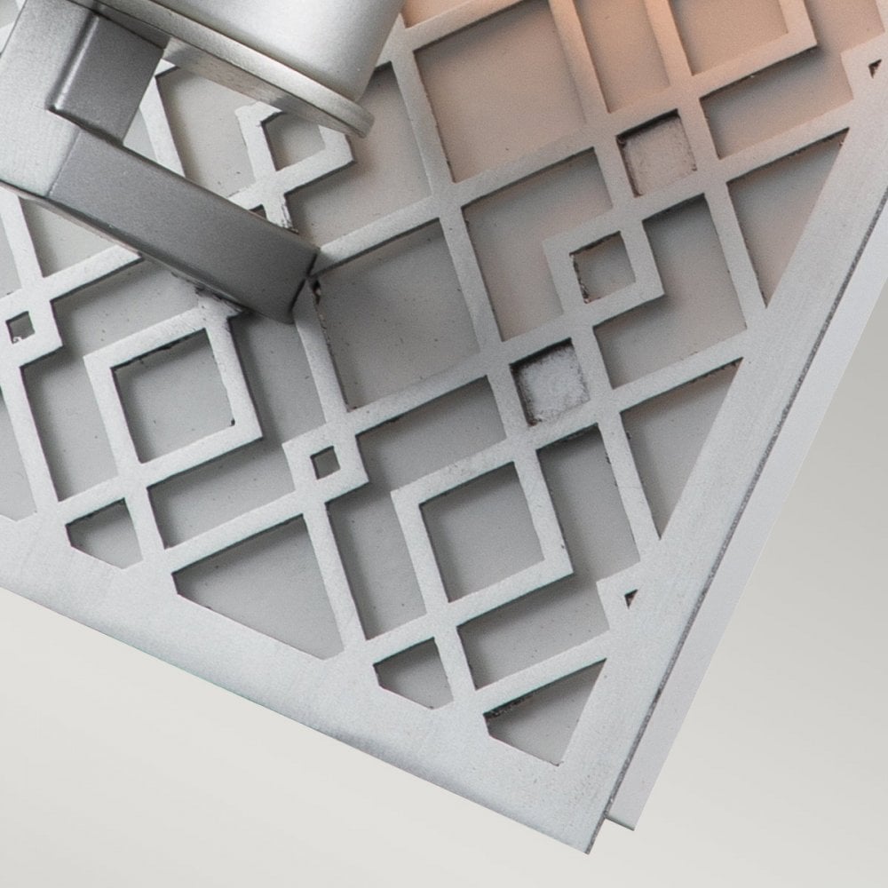 Elstead Ziggy 1 Light Wall Light - Lacquered Silver