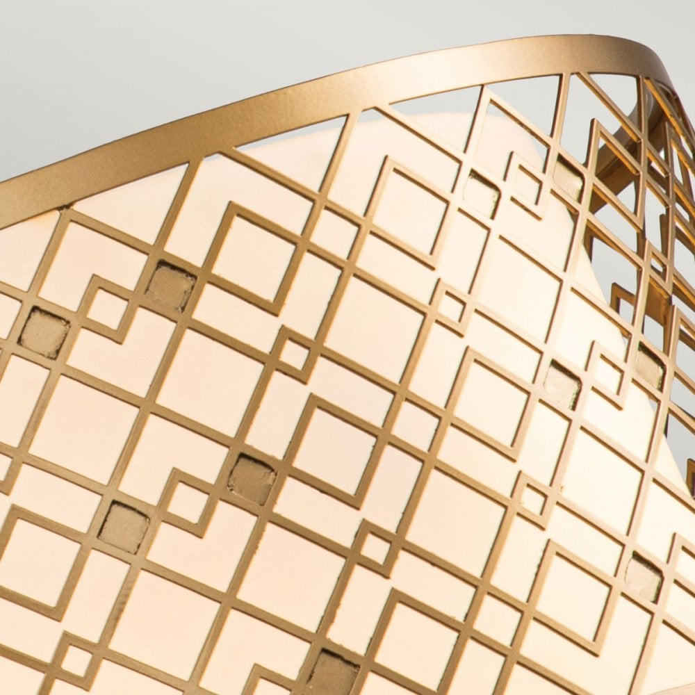 Elstead Ziggy 2 Light Medium Pendant - Lacquered Gold