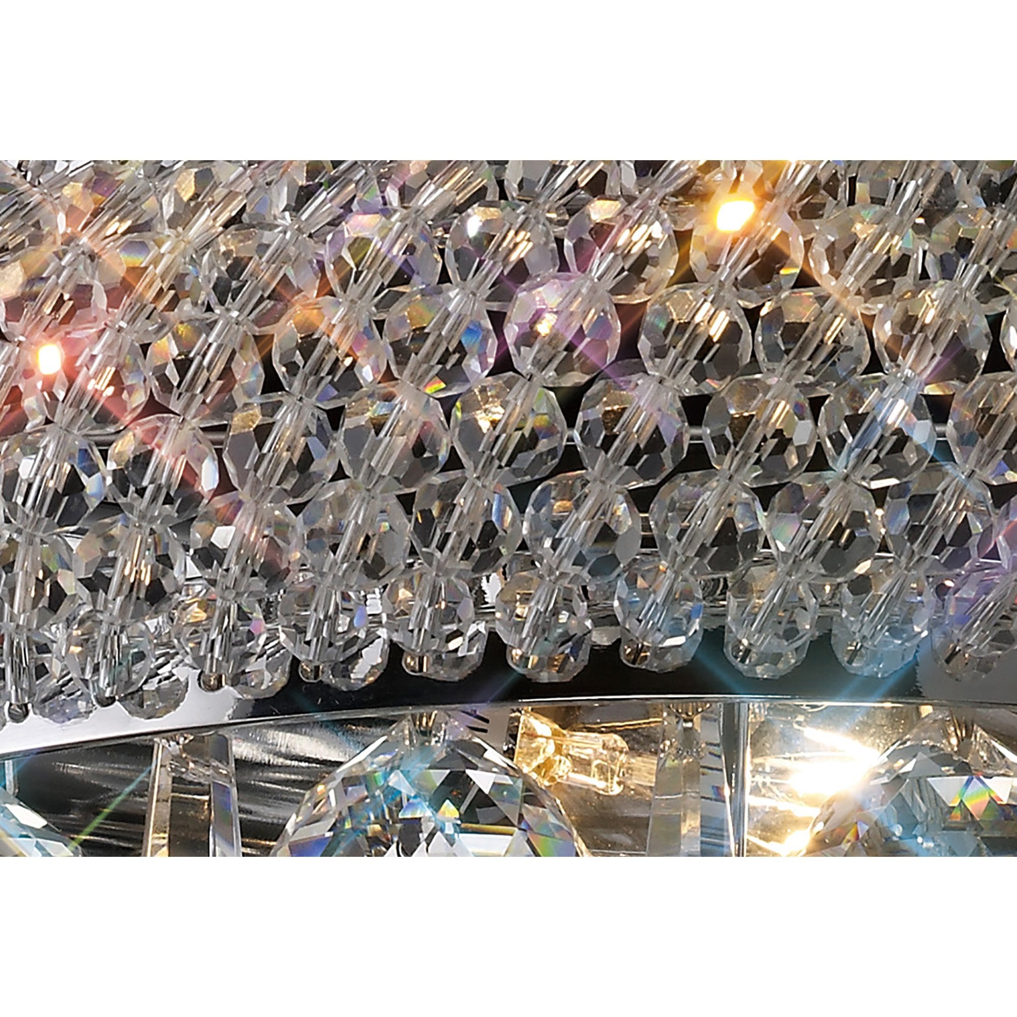 Diyas Alexandra 6 Light Ceiling Light - Polished Chrome & Crystal