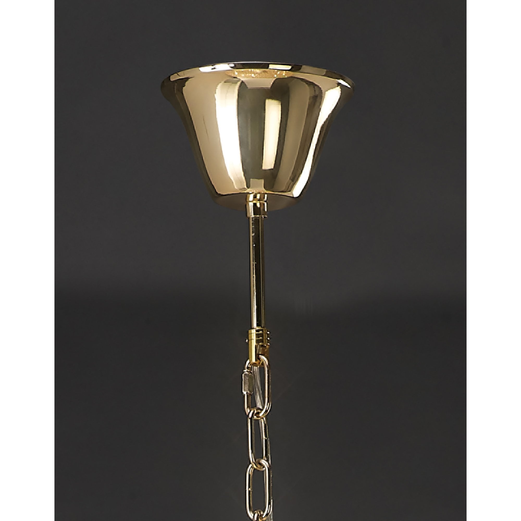 Diyas Ava 12 Light Pendant - French Gold & Crystal