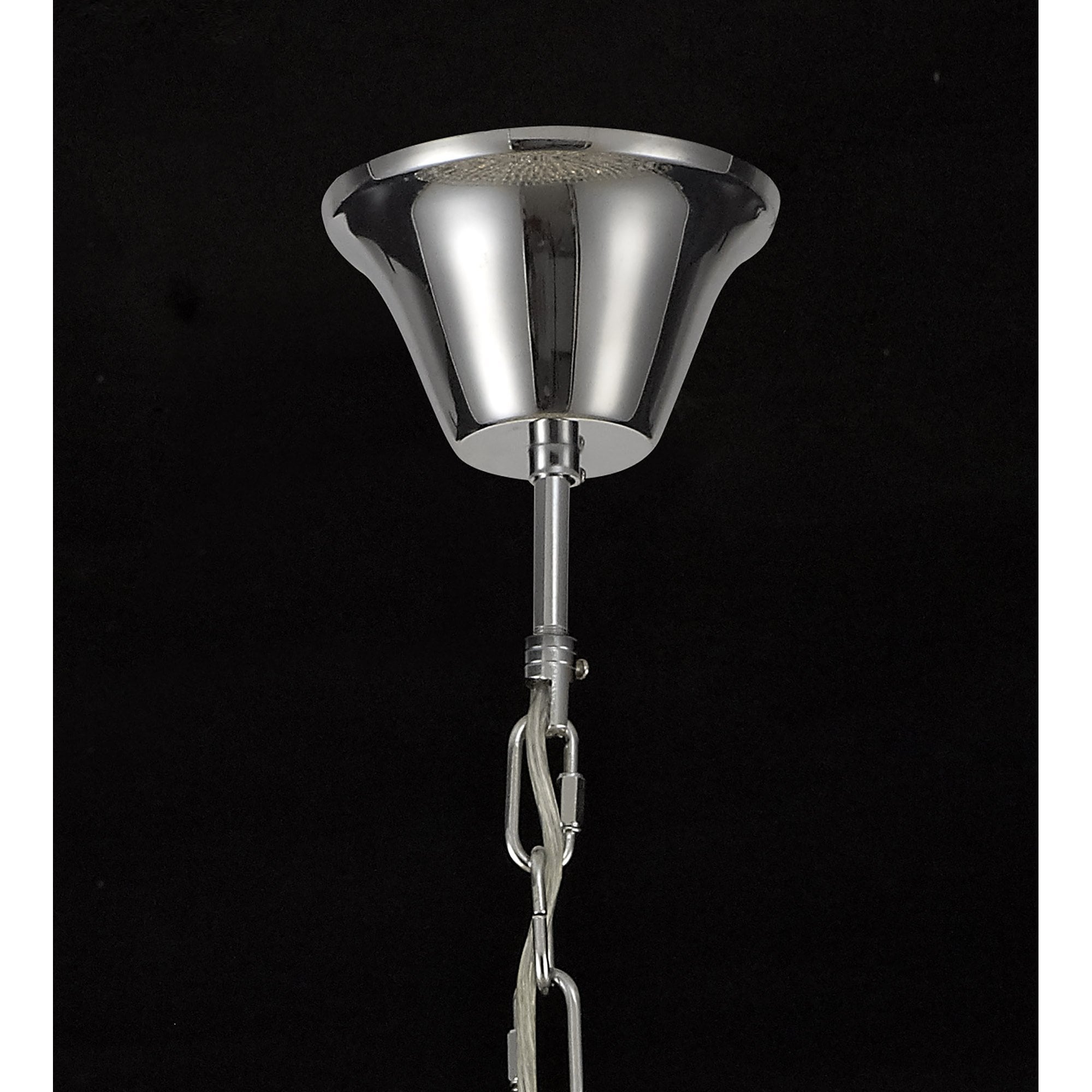 Diyas Inina 9 Light Pendant - Polished Chrome & Crystal