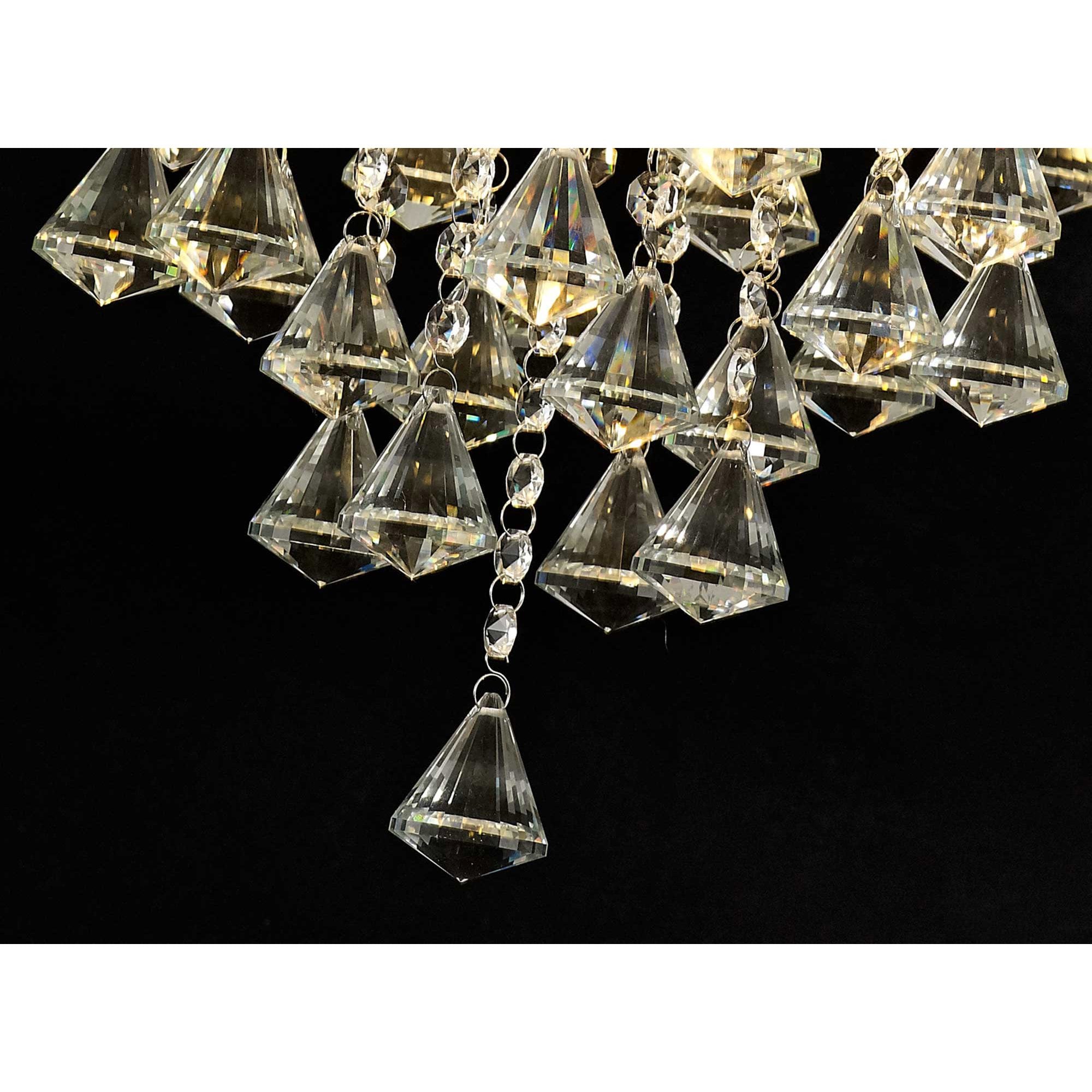 Diyas Inina 4 Light Ceiling Light - Polished Chrome & Crystal