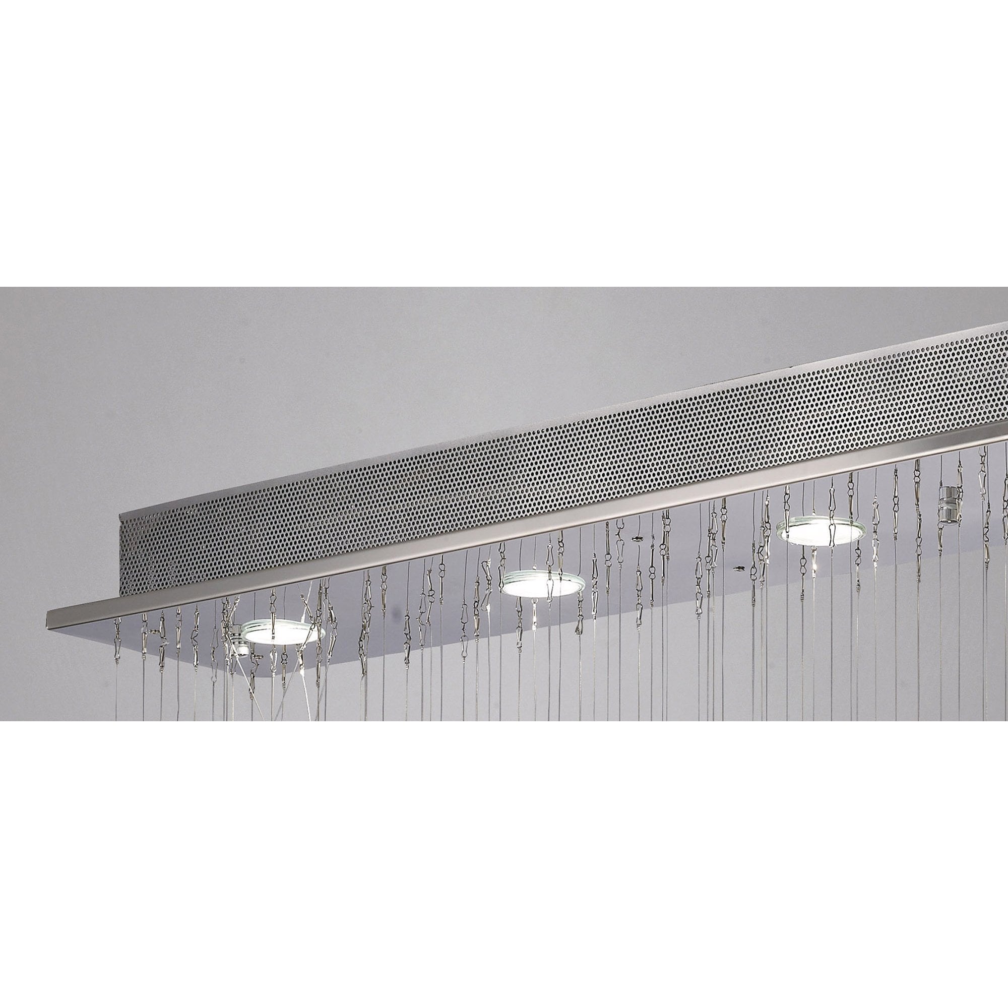 Diyas Colorado 6 Light Line Pendant - Polished Chrome & Crystal
