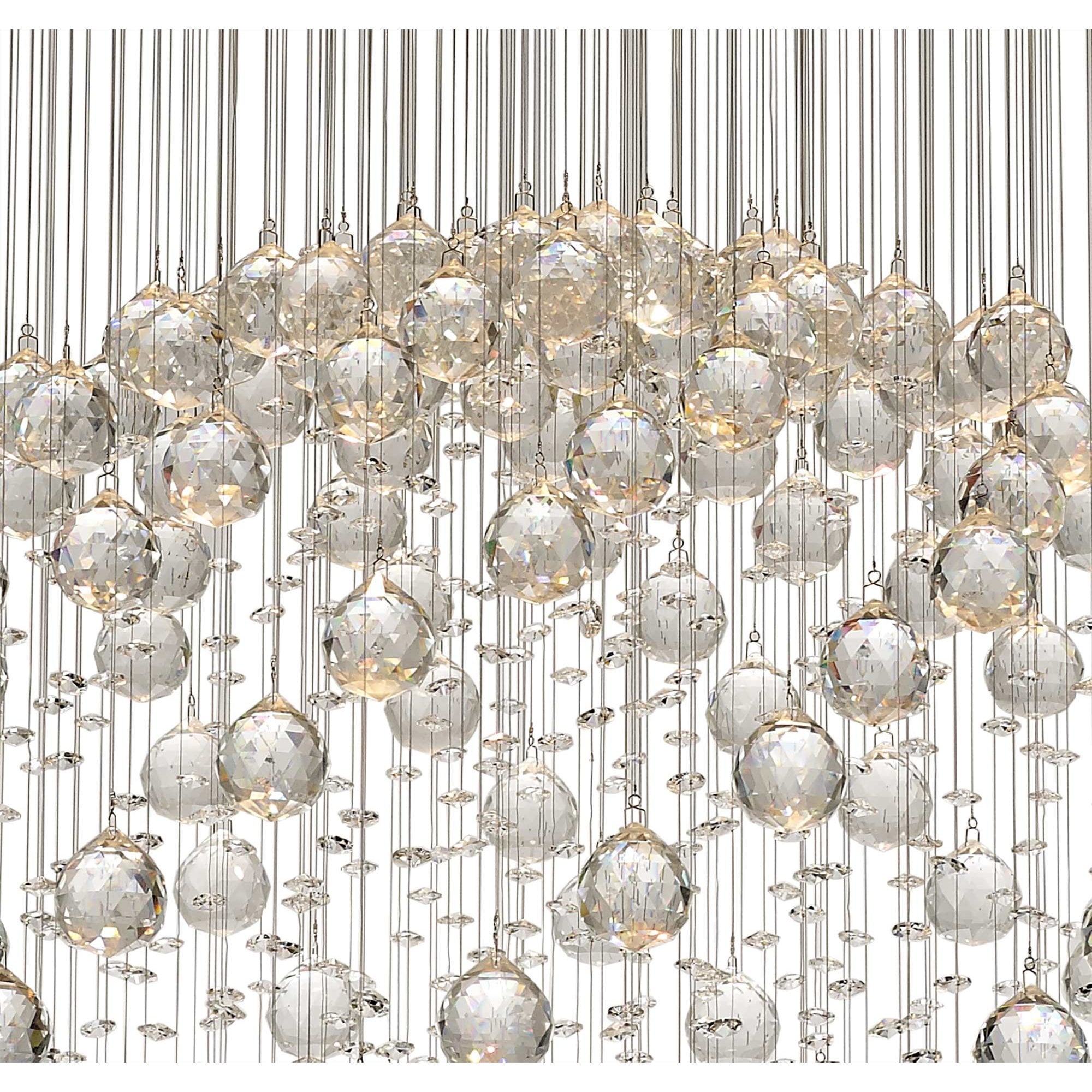 Diyas Colorado Large 13 Light Sphere Pendant - Polished Chrome & Crystal