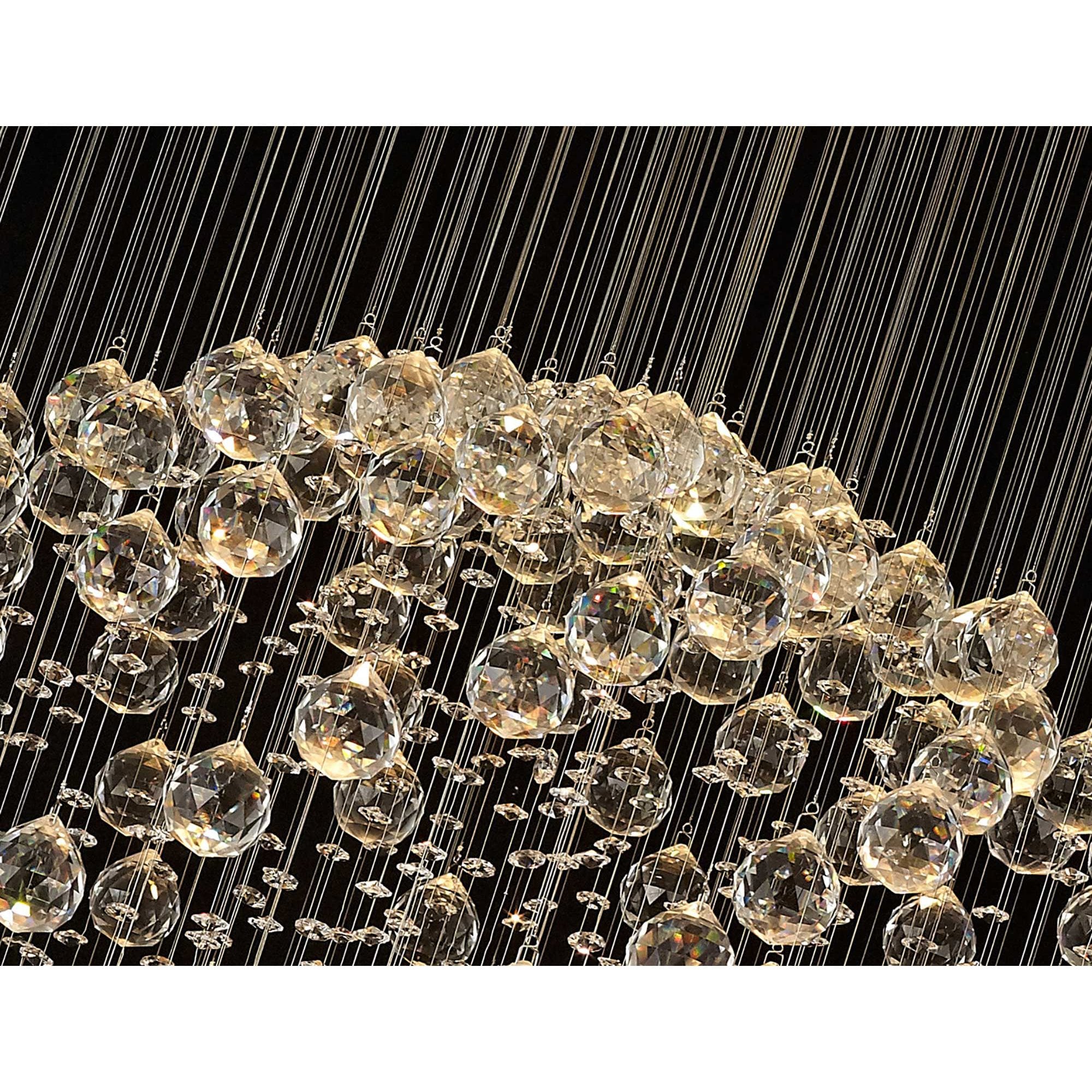 Diyas Colorado Large 13 Light Sphere Pendant - Polished Chrome & Crystal