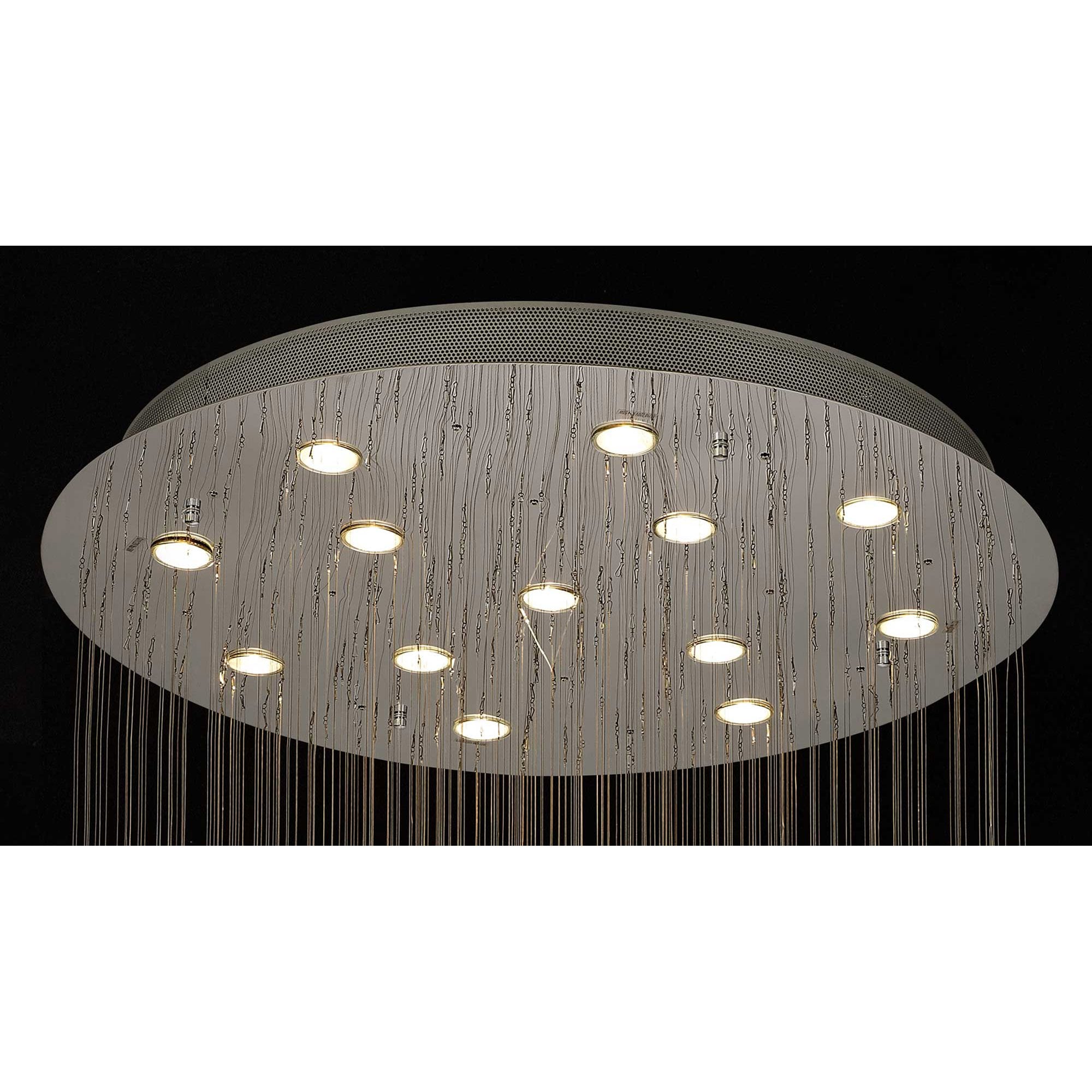 Diyas Colorado Large 13 Light Sphere Pendant - Polished Chrome & Crystal