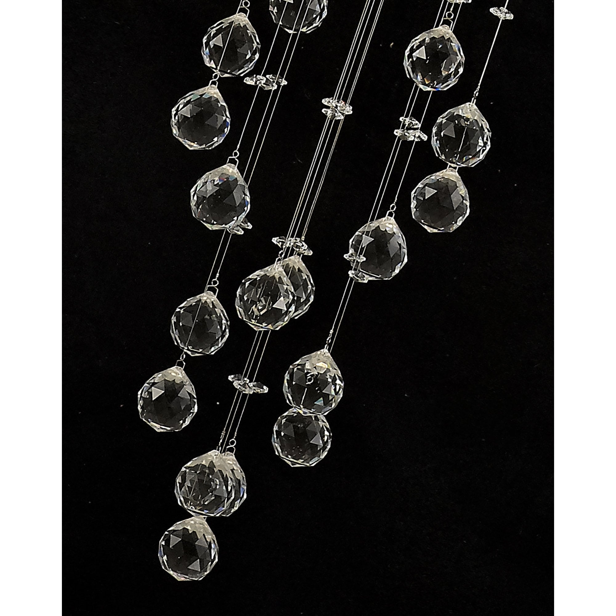 Diyas Colorado 6 Light Spiral Pendant -  Polished Chrome & Crystal