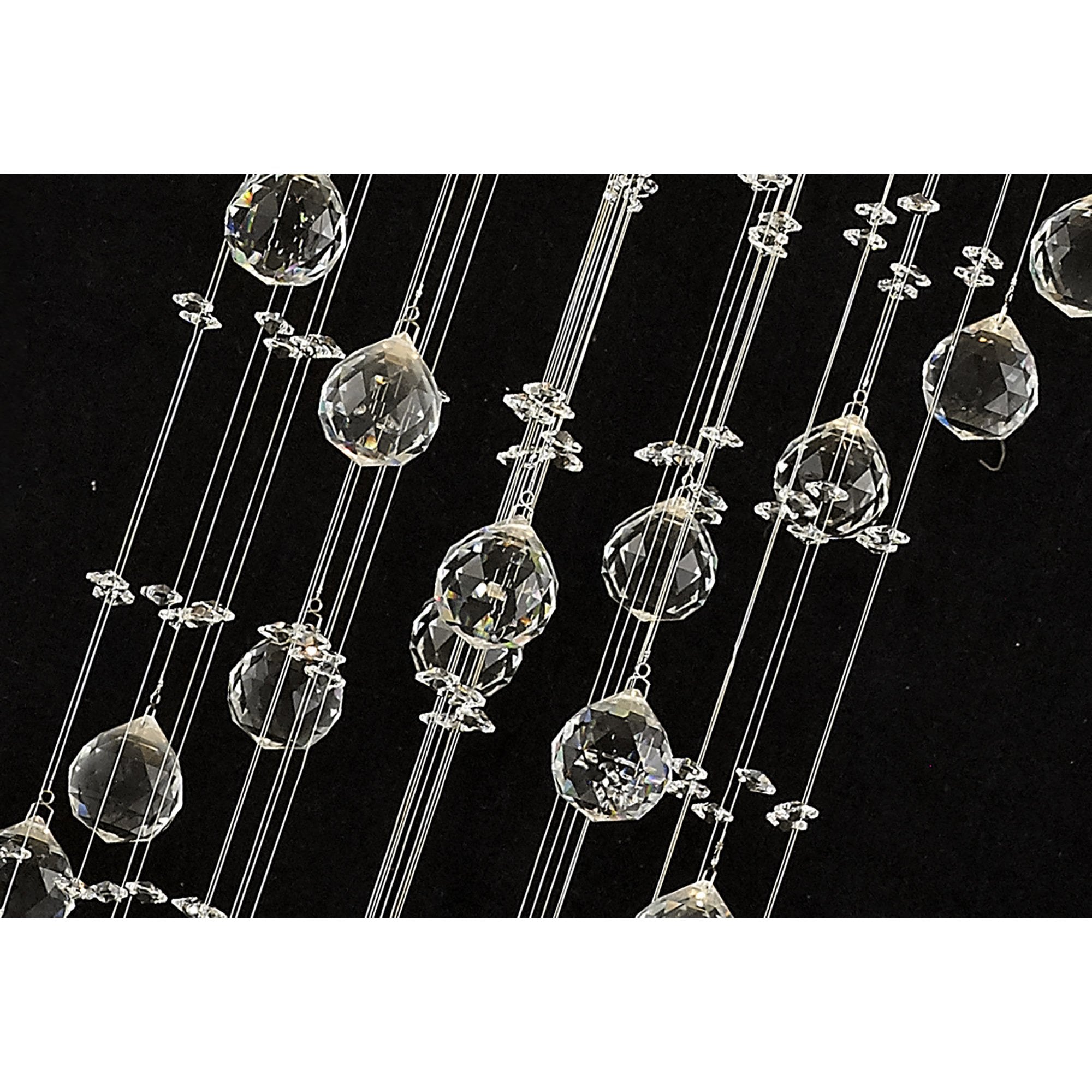 Diyas Colorado 6 Light Spiral Pendant -  Polished Chrome & Crystal