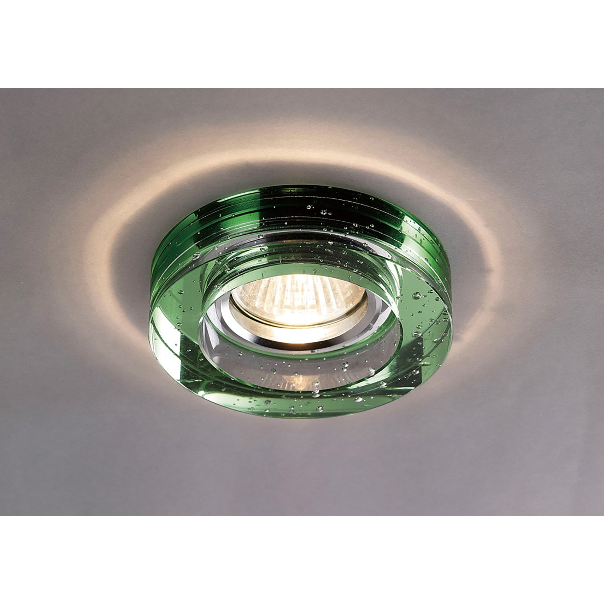 Diyas IL30831GR Crystal Bubble Downlight Round Rim Only Green,IL30800 Required To Complete The Item