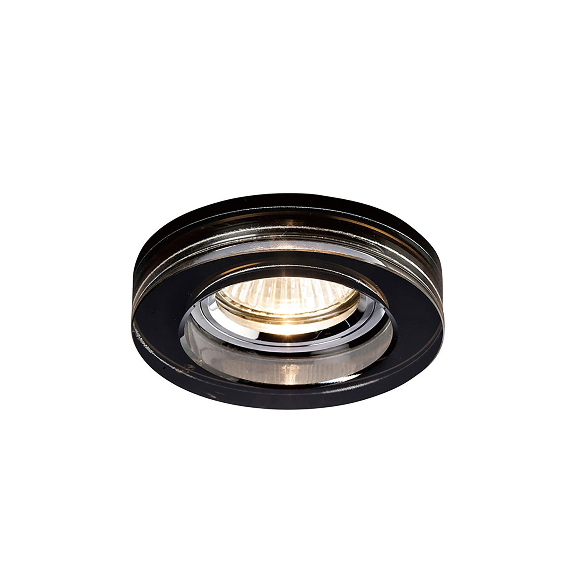 Diyas IL30821BL Crystal Downlight Deep Round Rim Only Black,IL30800 Required To Complete The Item