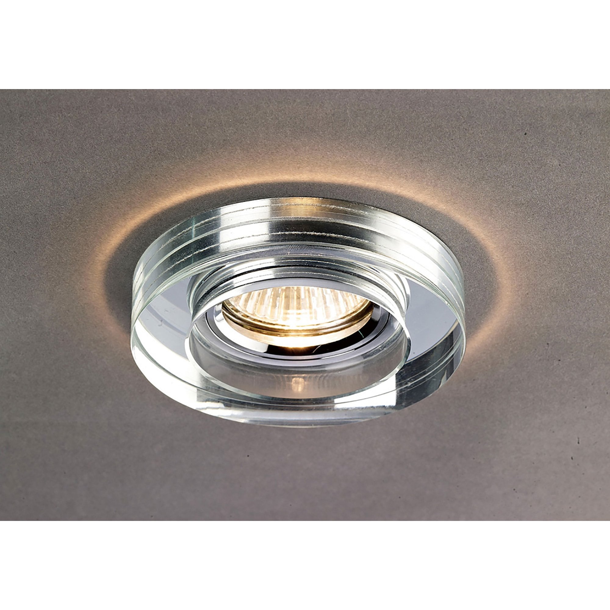 Diyas IL30821CH Crystal Downlight Deep Round Rim Only Clear,IL30800 Required To Complete The Item