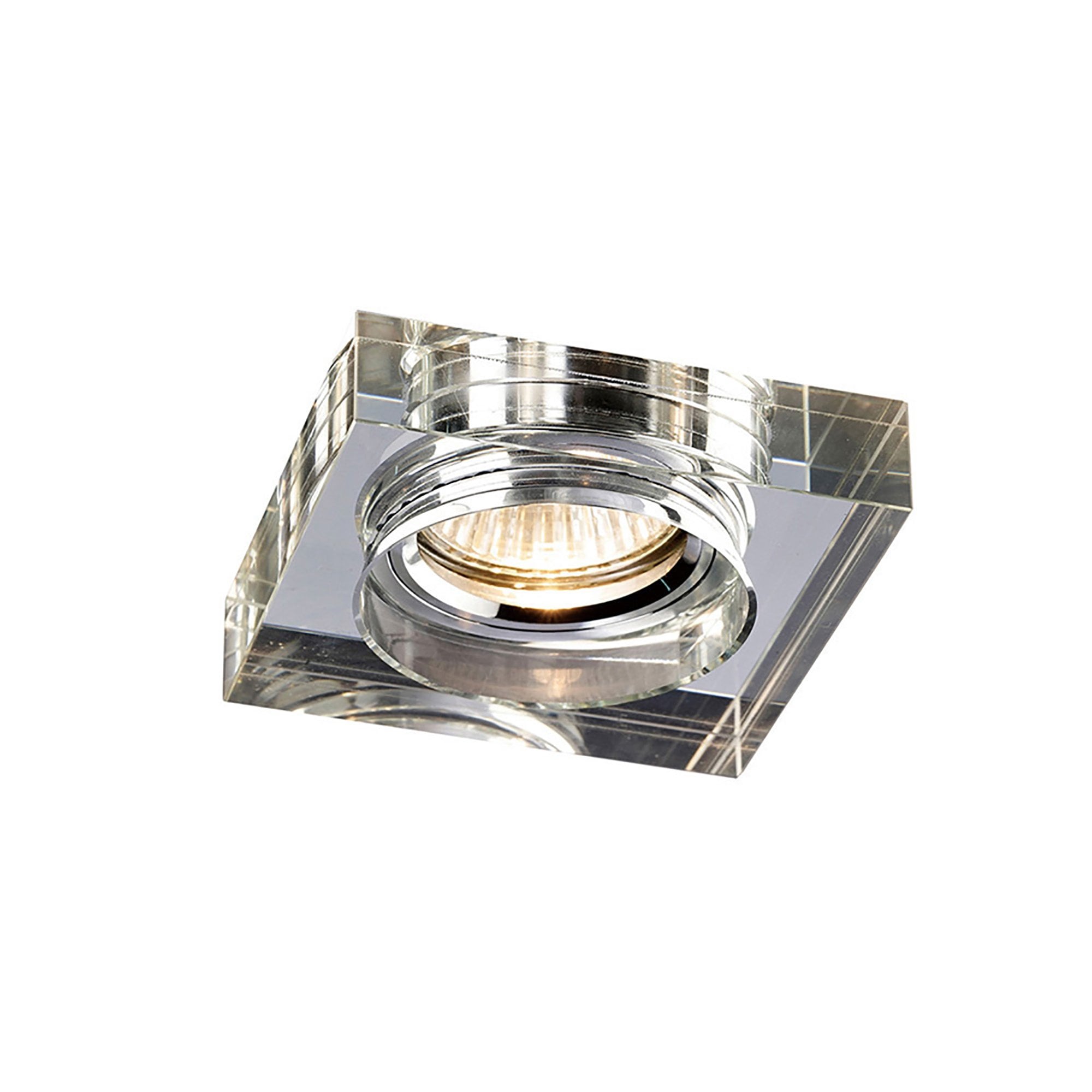 Diyas IL30822CH Crystal Downlight Deep Square Rim Only Clear,IL30800 Required To Complete The Item