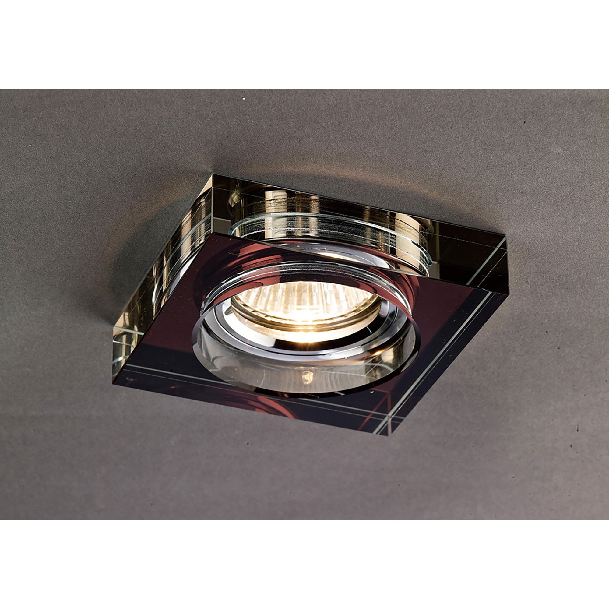 Diyas IL30822PU Crystal Downlight Deep Square Rim Only Purple,IL30800 Required To Complete The Item