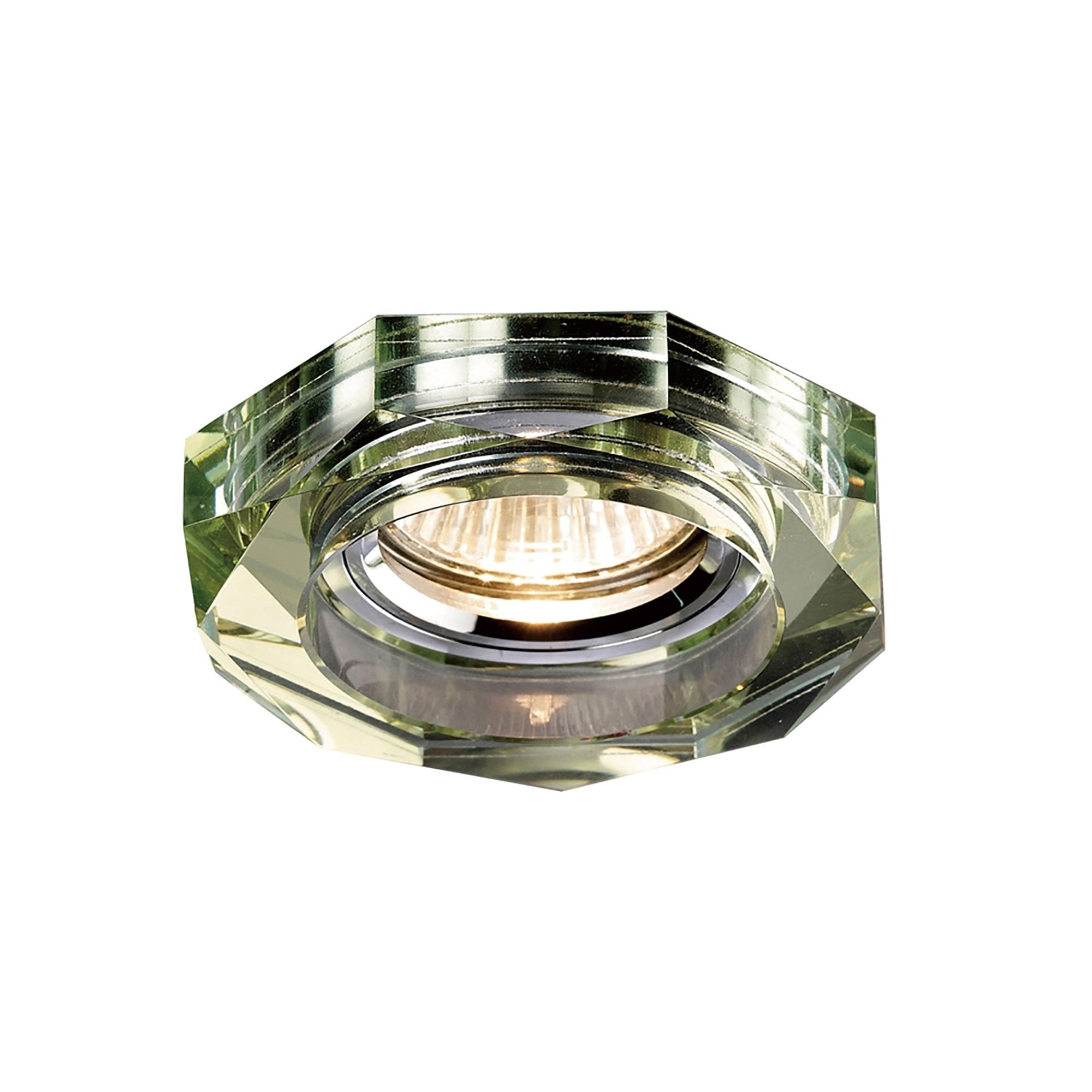 Diyas IL30823WI Crystal Downlight Deep Hexagonal Rim Only White Wine,IL30800 Required To Complete The Item