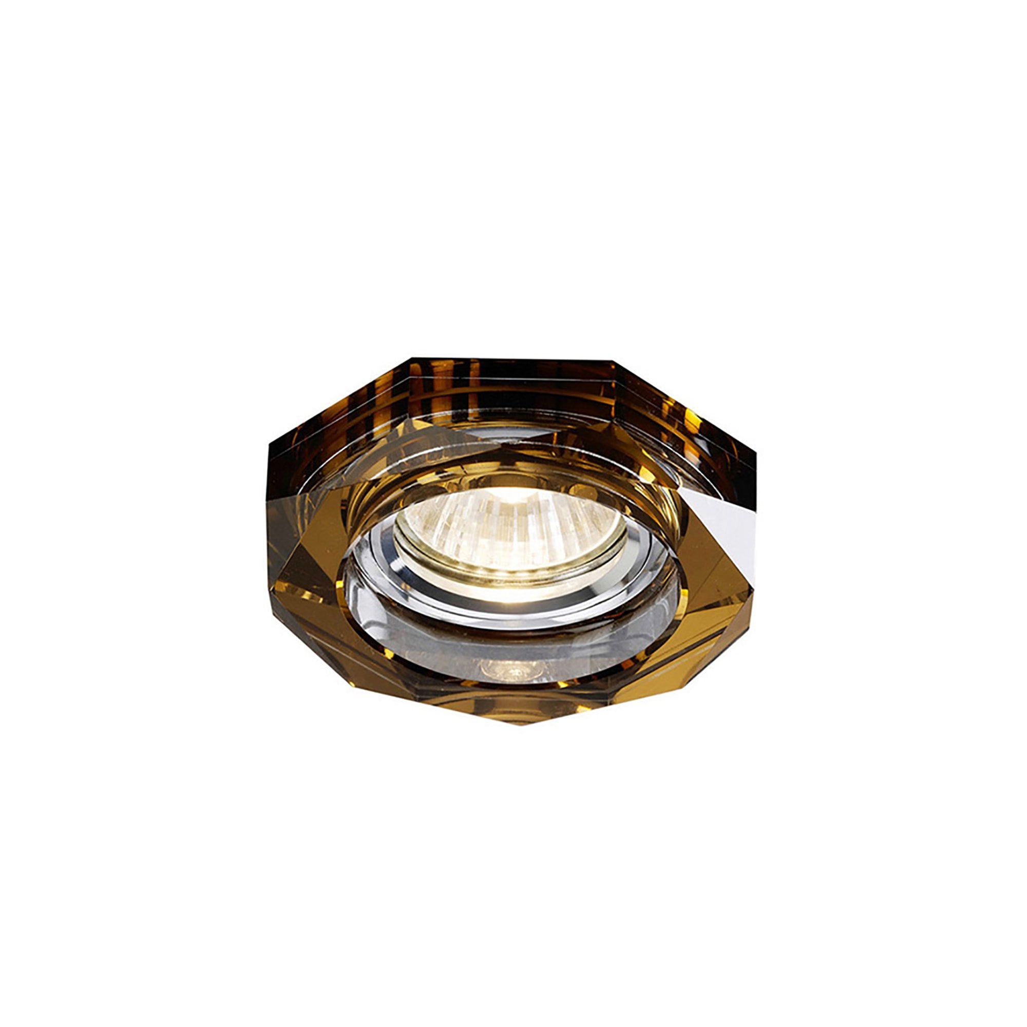 Diyas IL30823BZ Crystal Downlight Deep Hexagonal Rim Only Bronze,IL30800 Required To Complete The Item
