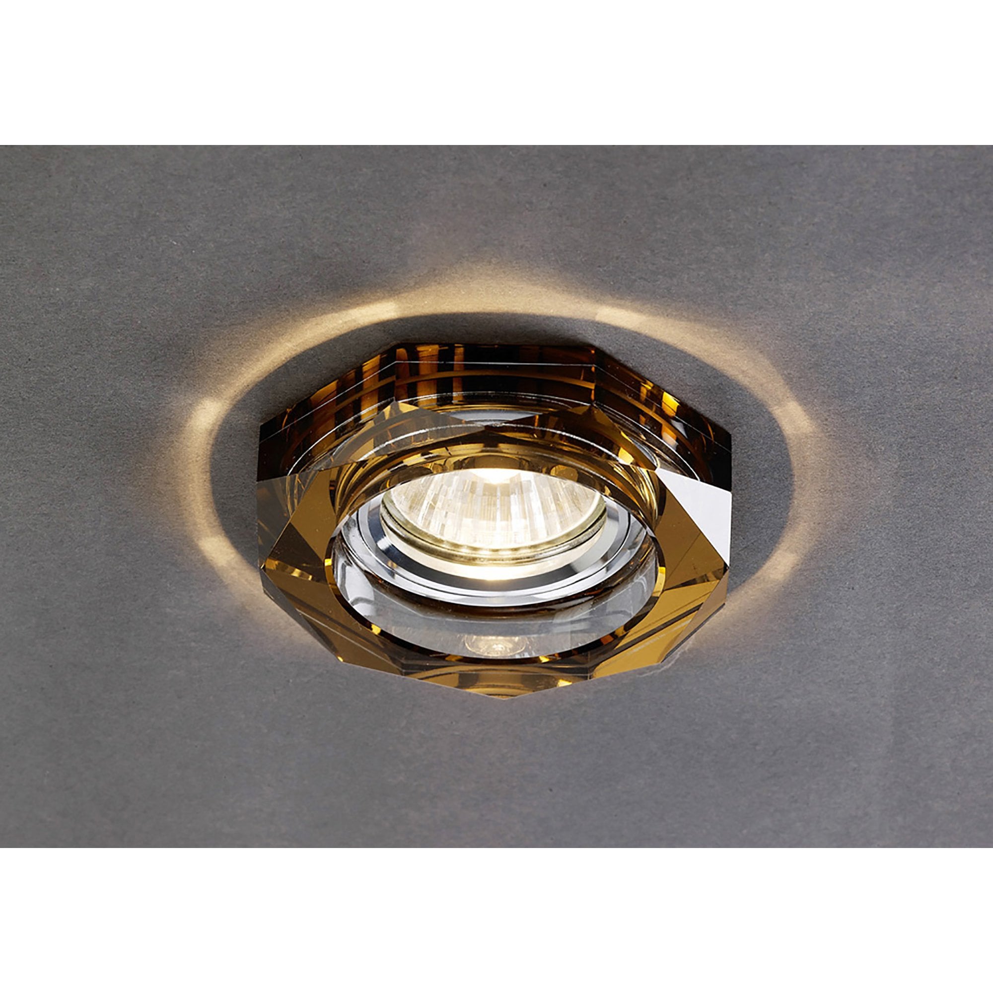 Diyas IL30823BZ Crystal Downlight Deep Hexagonal Rim Only Bronze,IL30800 Required To Complete The Item