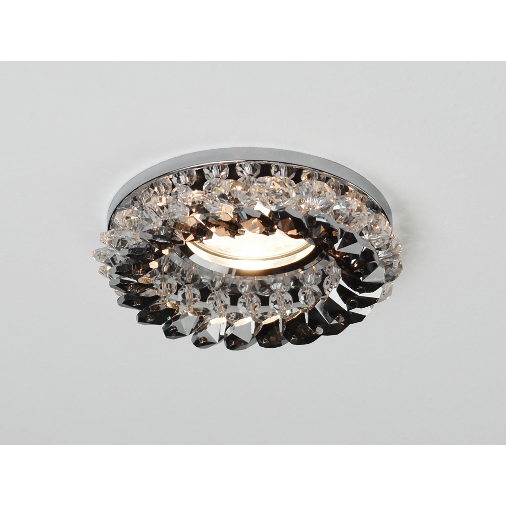 Diyas IL30805SM Crystal Cluster Downlight Round Complete Clear/Smoked,IL30800 Required To Complete The Item