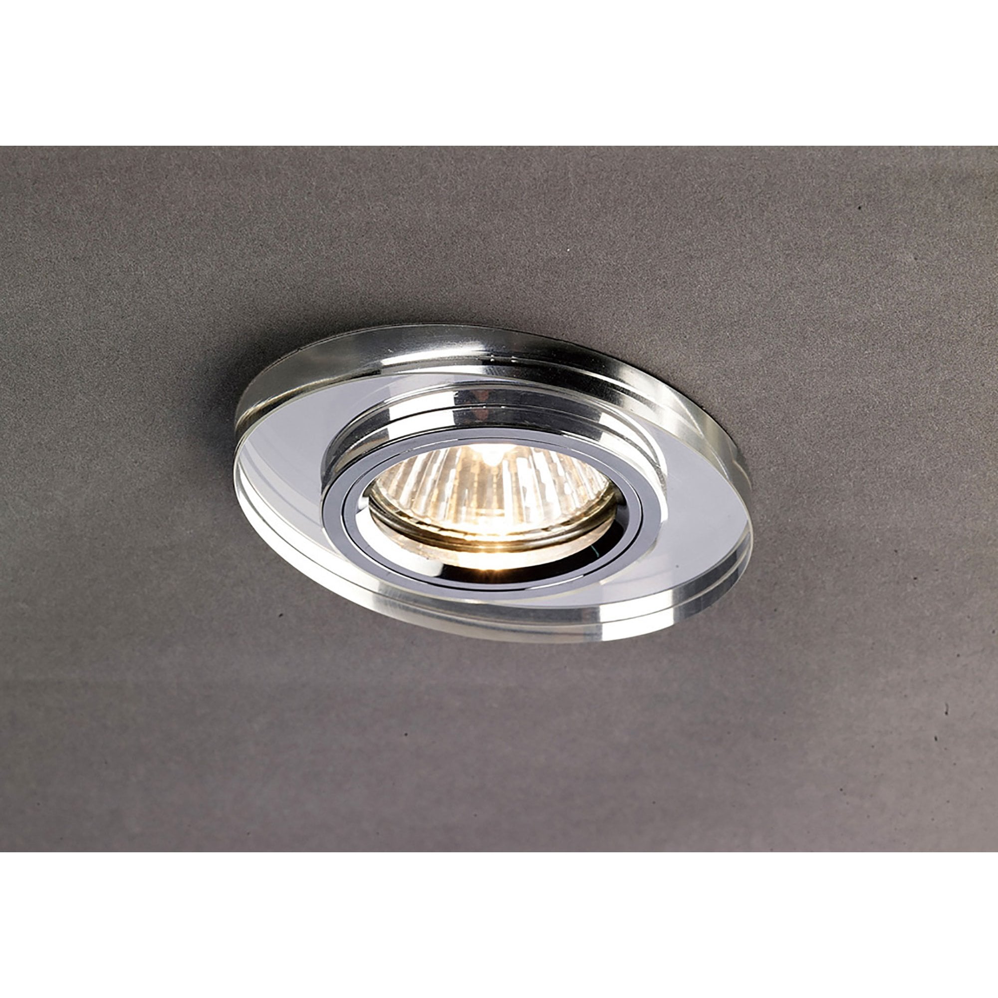 Diyas IL30808CH Crystal Downlight Oval Rim Only Clear,IL30800 Required To Complete The Item