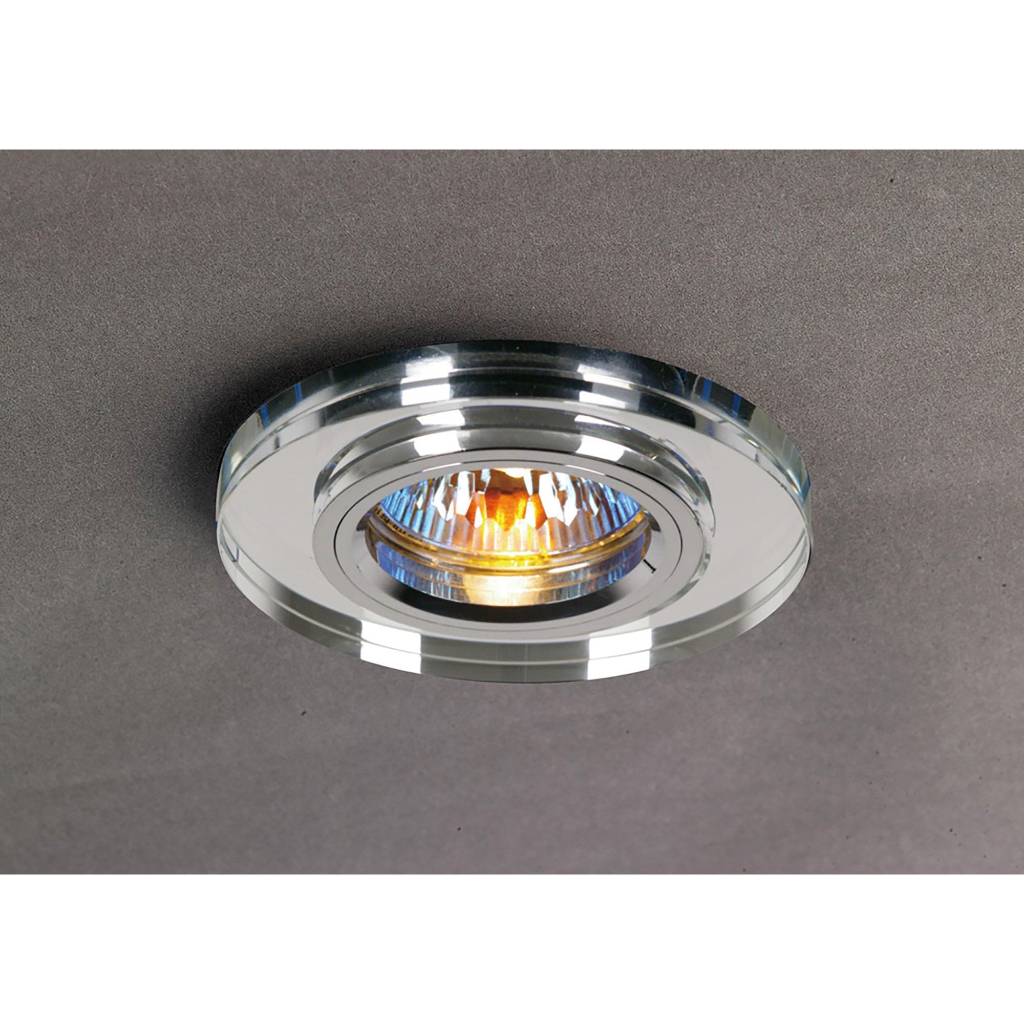 Diyas IL30806CH Crystal Downlight Shallow Round Rim Only Clear,IL30800 Required To Complete The Item