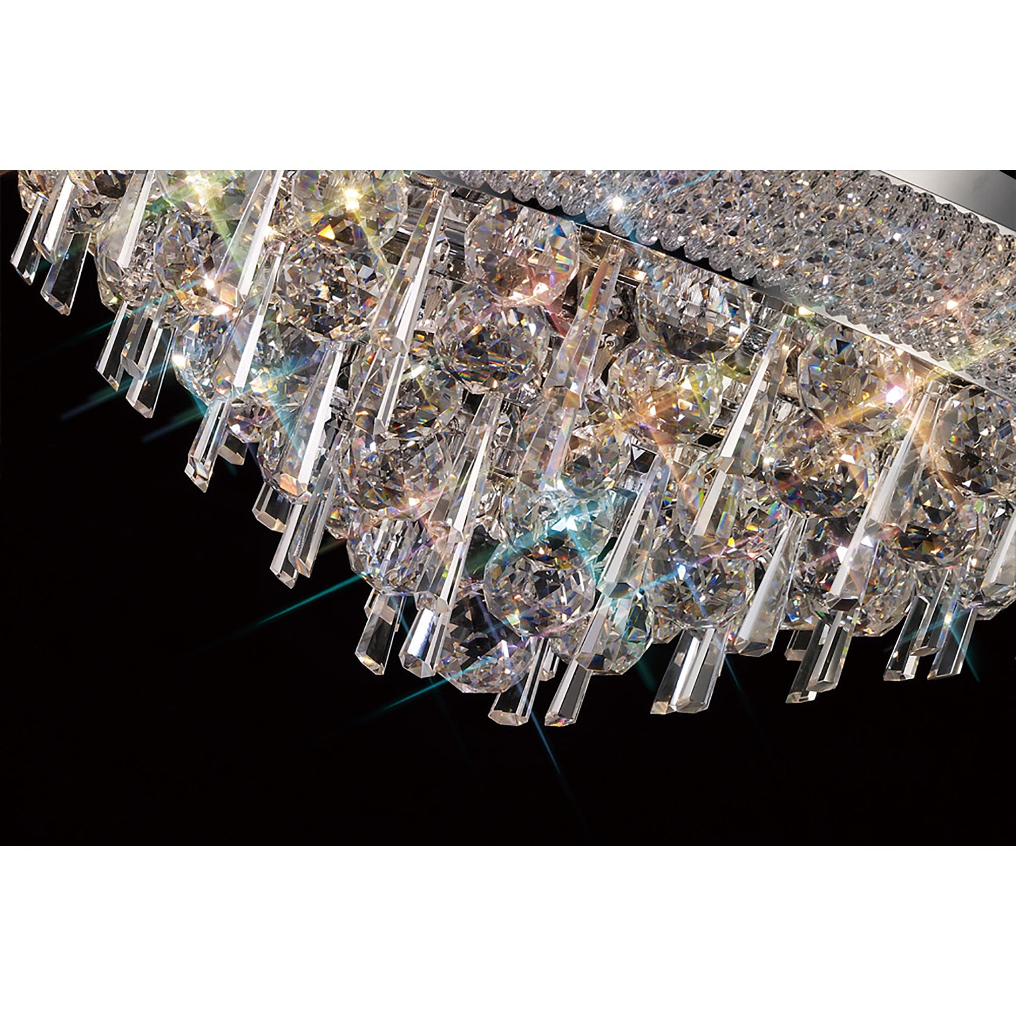 Diyas Alexandra 9 Light Ceiling Light - Polished Chrome & Crystal