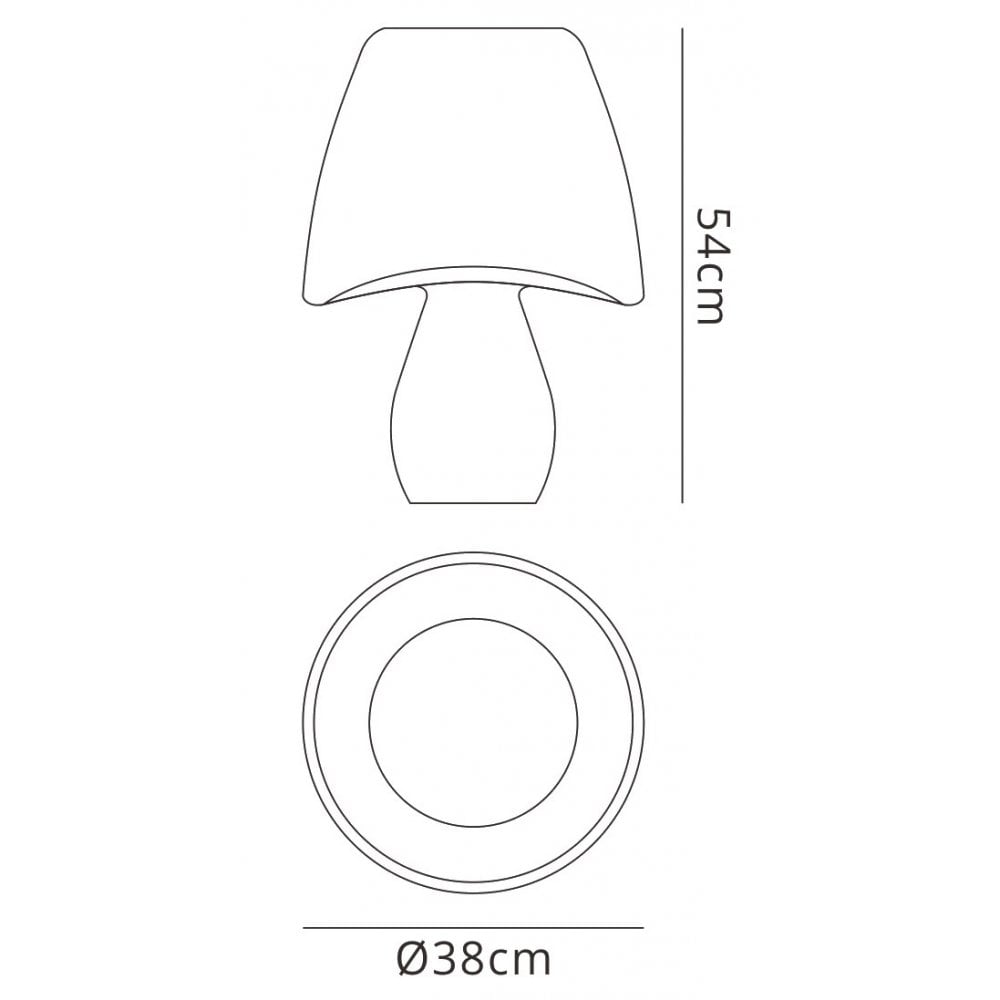 Mantra Cool 2 Light Table Lamp Indoor White