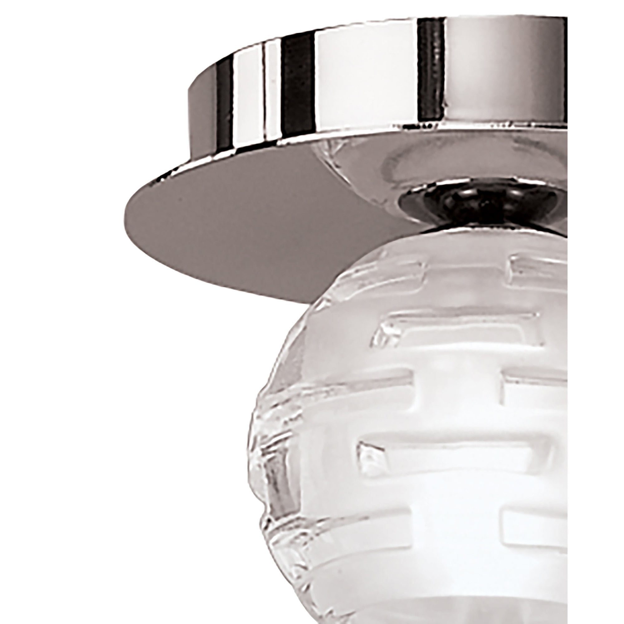 Mantra Dali Single Light Flush Ceiling Fitting - Polished Chrome