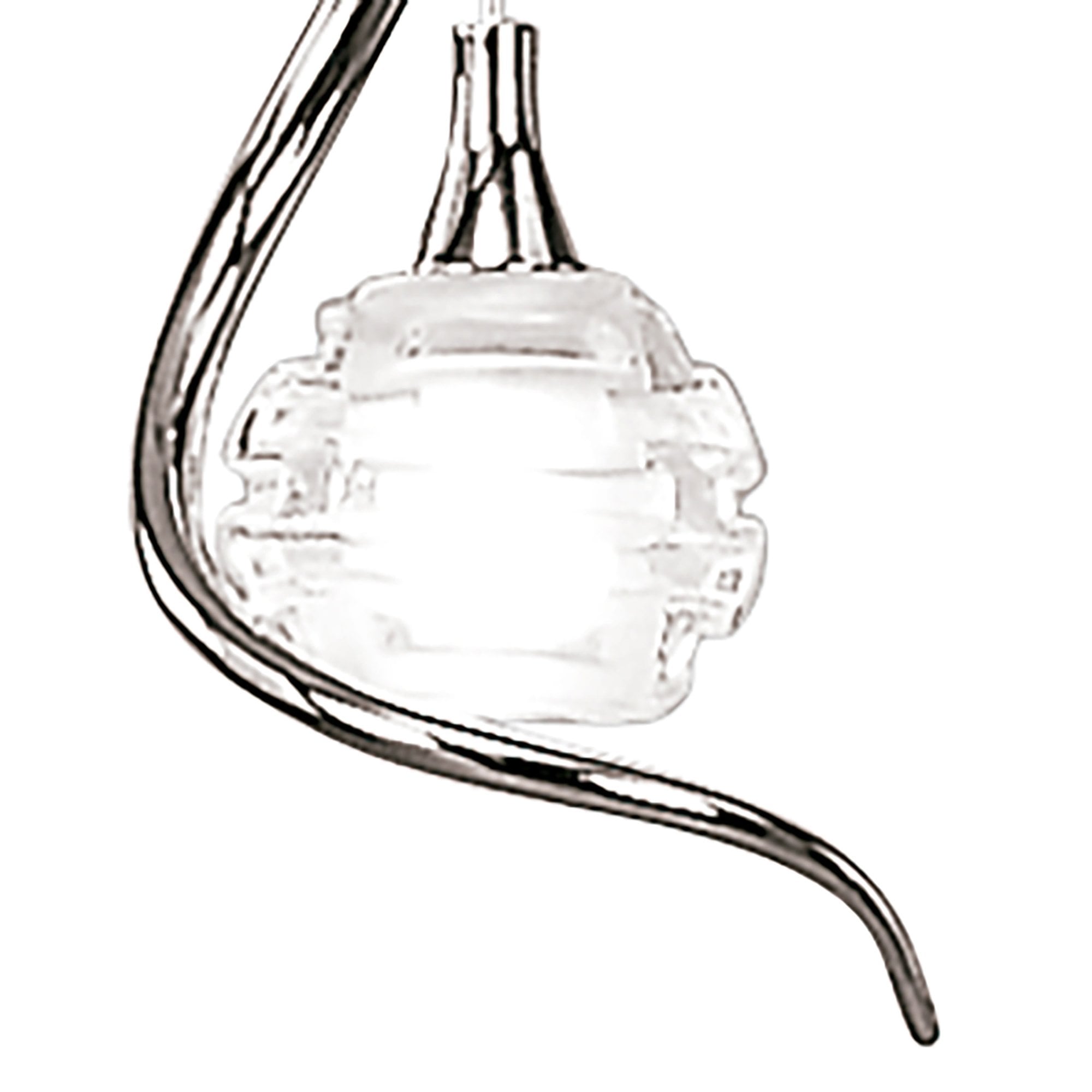 Mantra Dali Single Light Pendant Polished Chrome