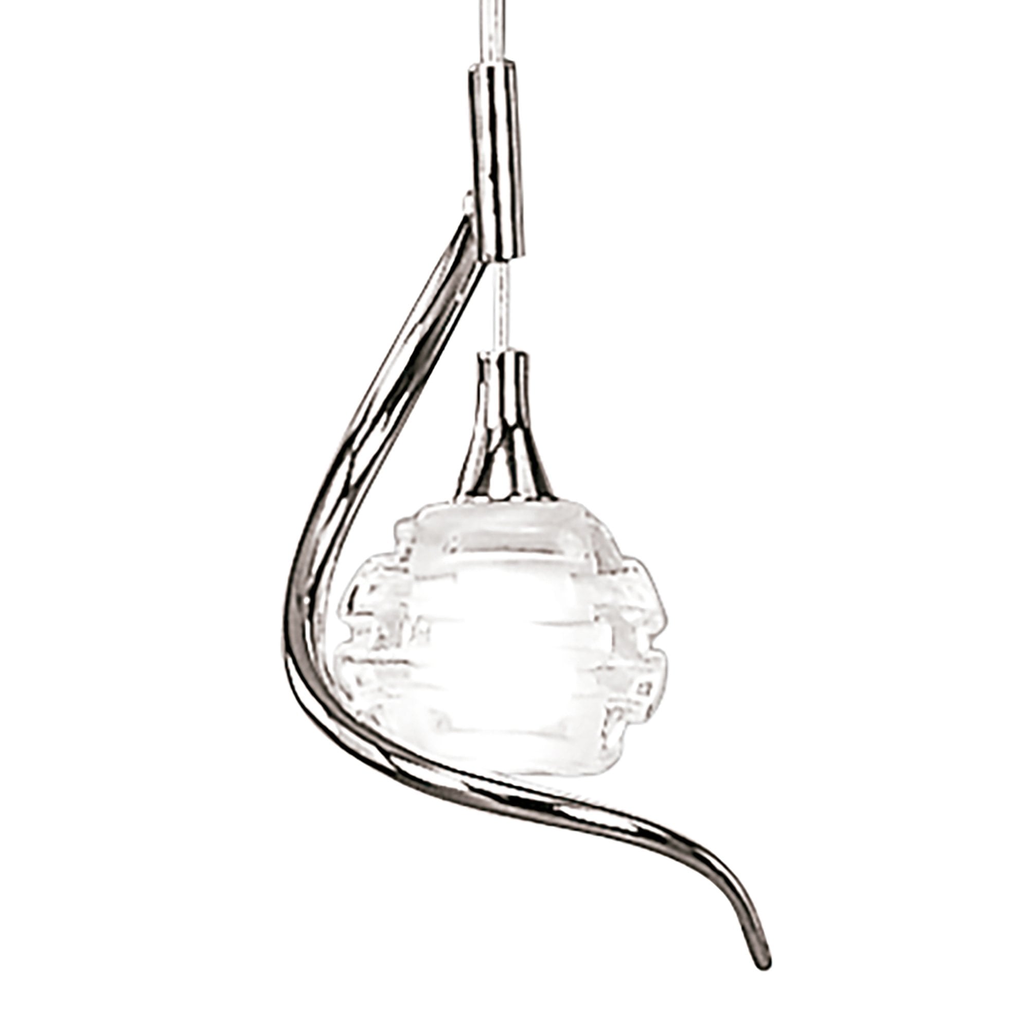 Mantra Dali Single Light Pendant Polished Chrome