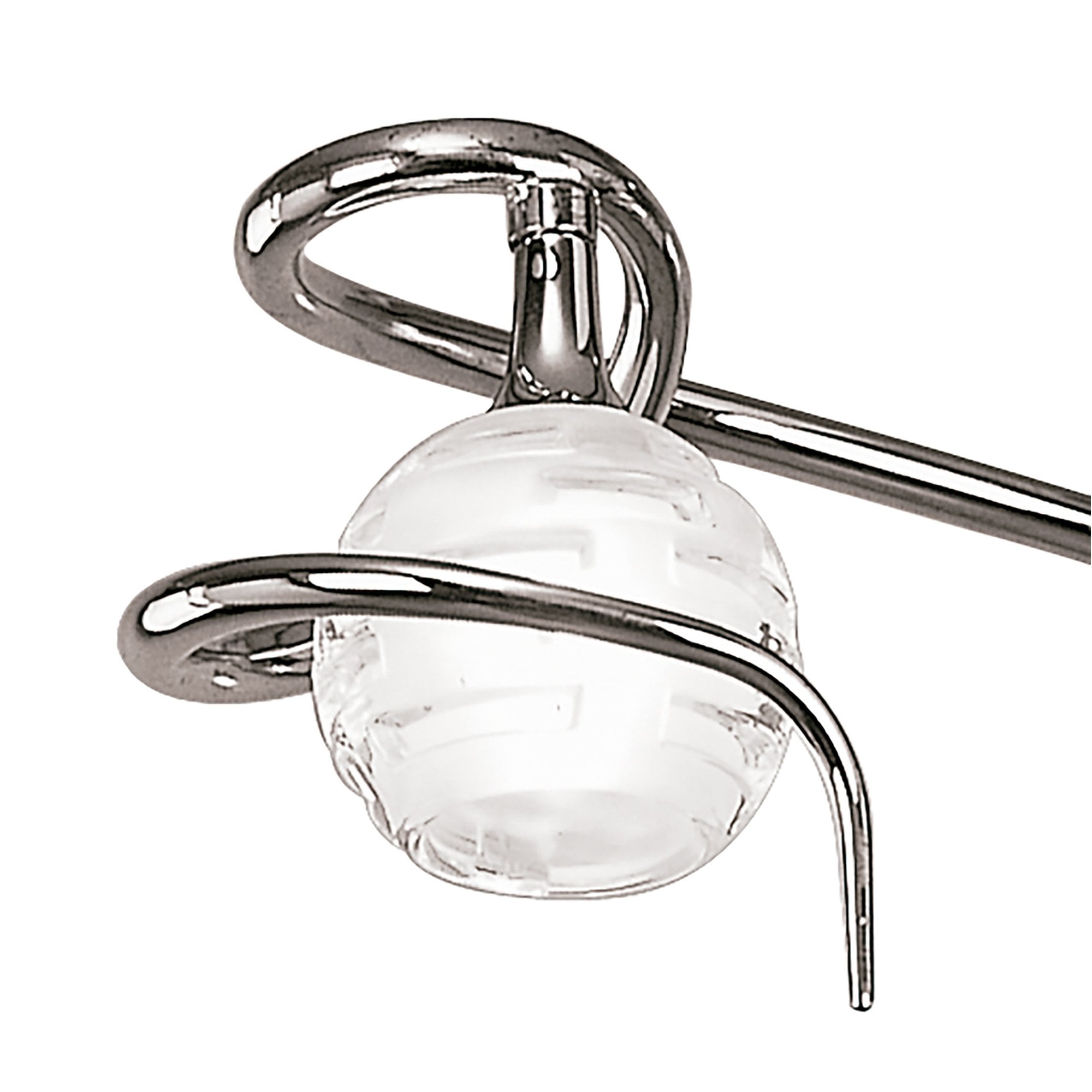 Mantra Dali 3 Light Semi Flush Ceiling fitting Polished Chrome