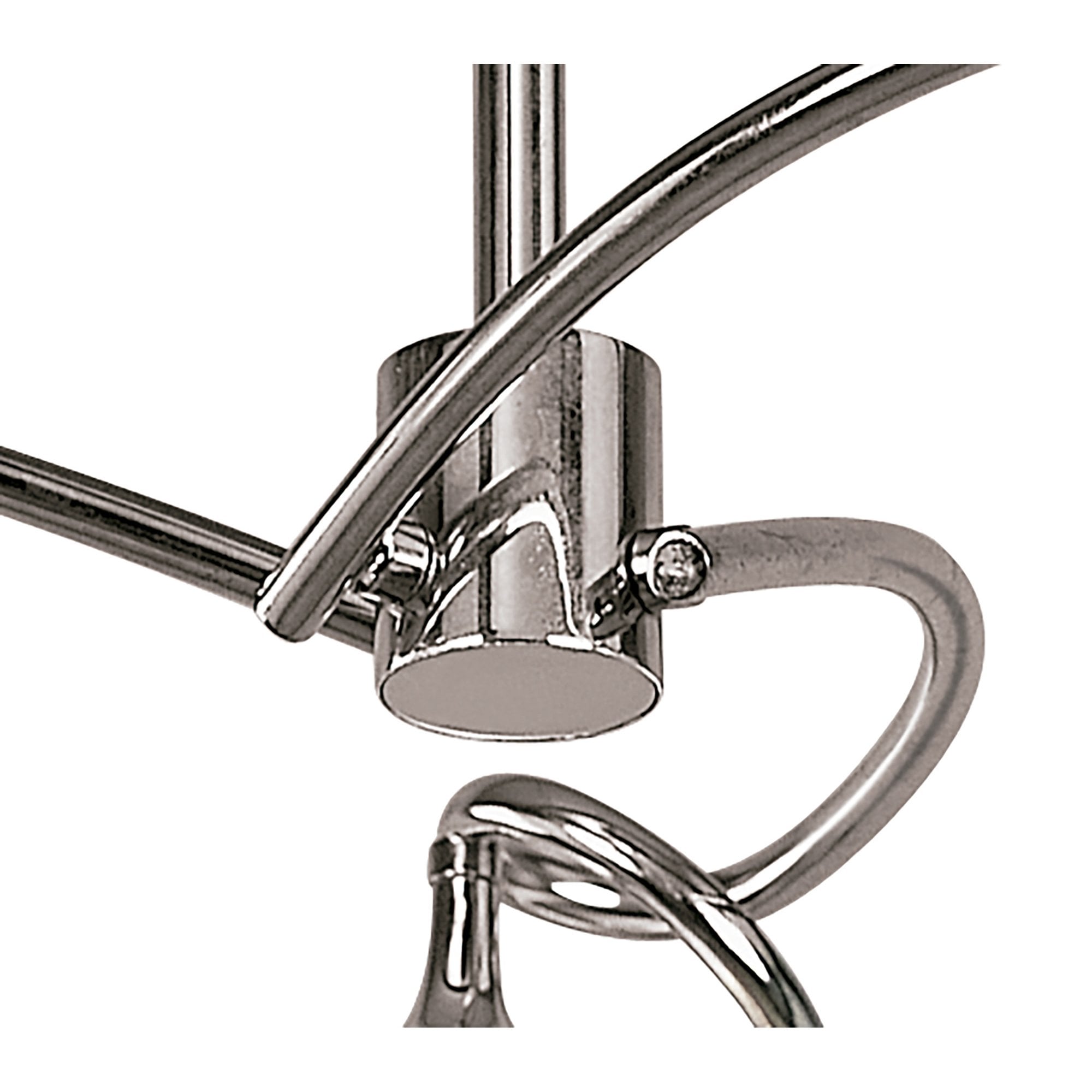 Mantra Dali 3 Light Semi Flush Ceiling fitting Polished Chrome