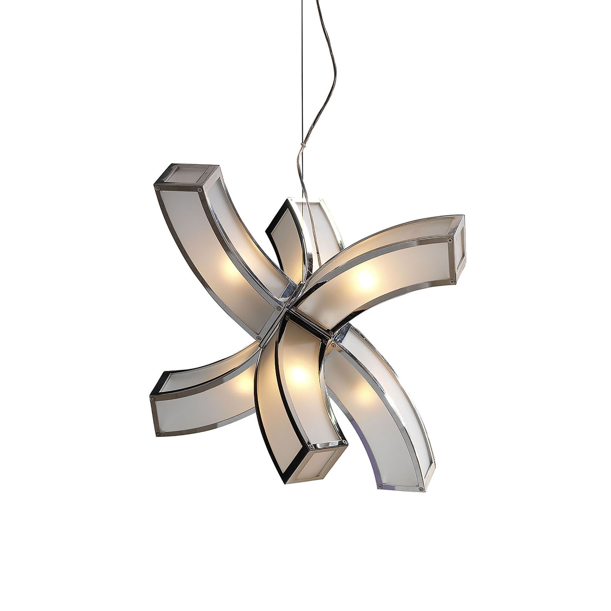 Mantra Duna 6 arms 6 Light Pendant Fitting Polished Chrome