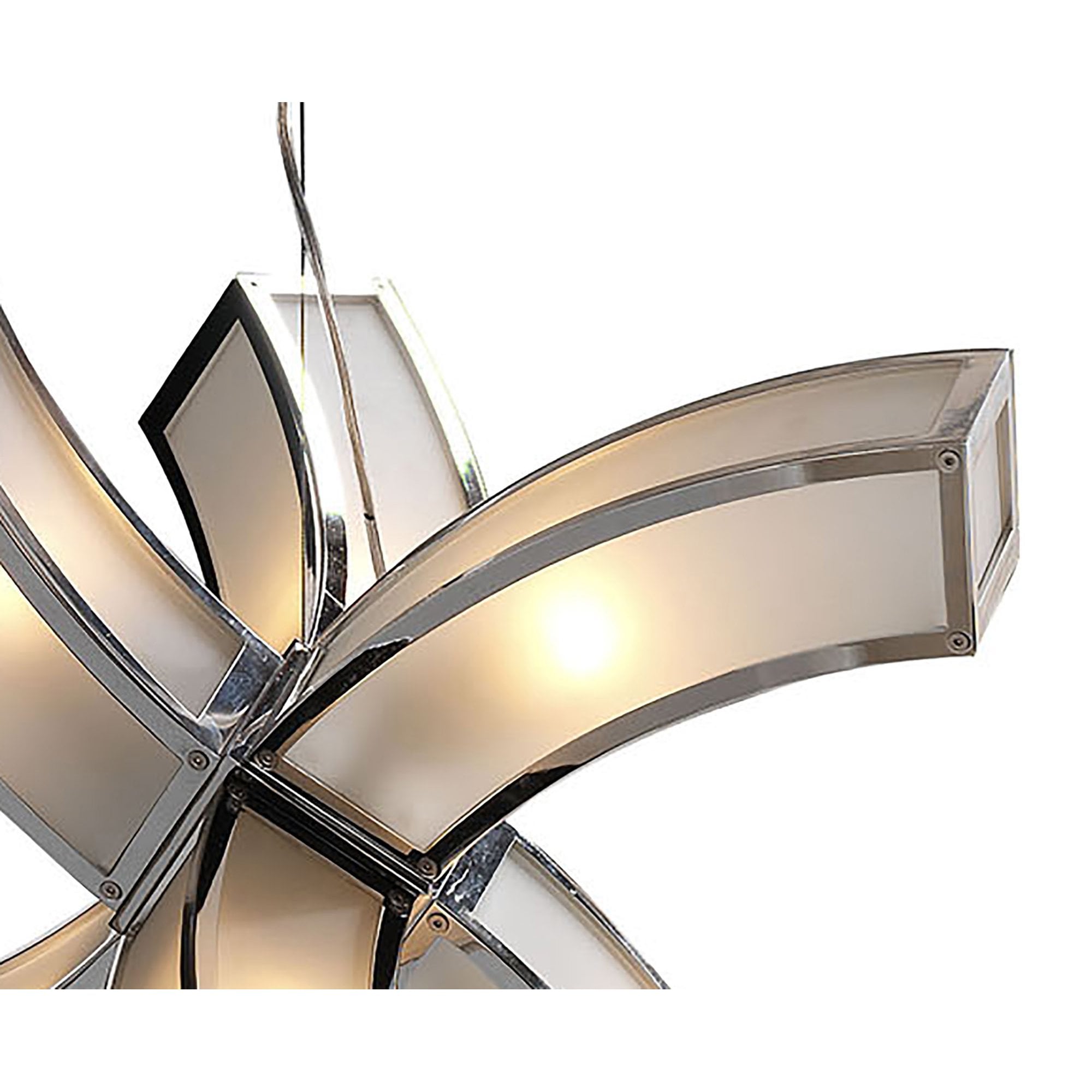 Mantra Duna 6 arms 6 Light Pendant Fitting Polished Chrome