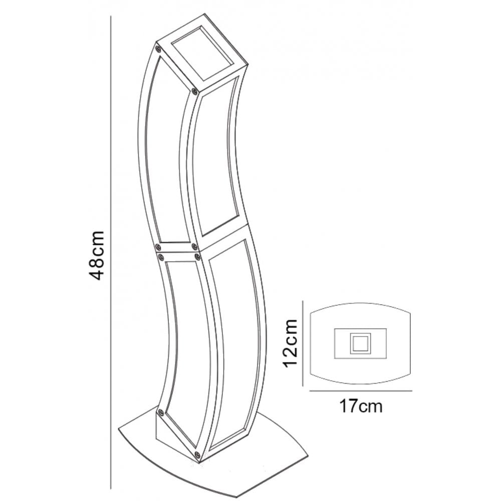 Mantra Duna 2 Light Table Lamp Polished Chrome