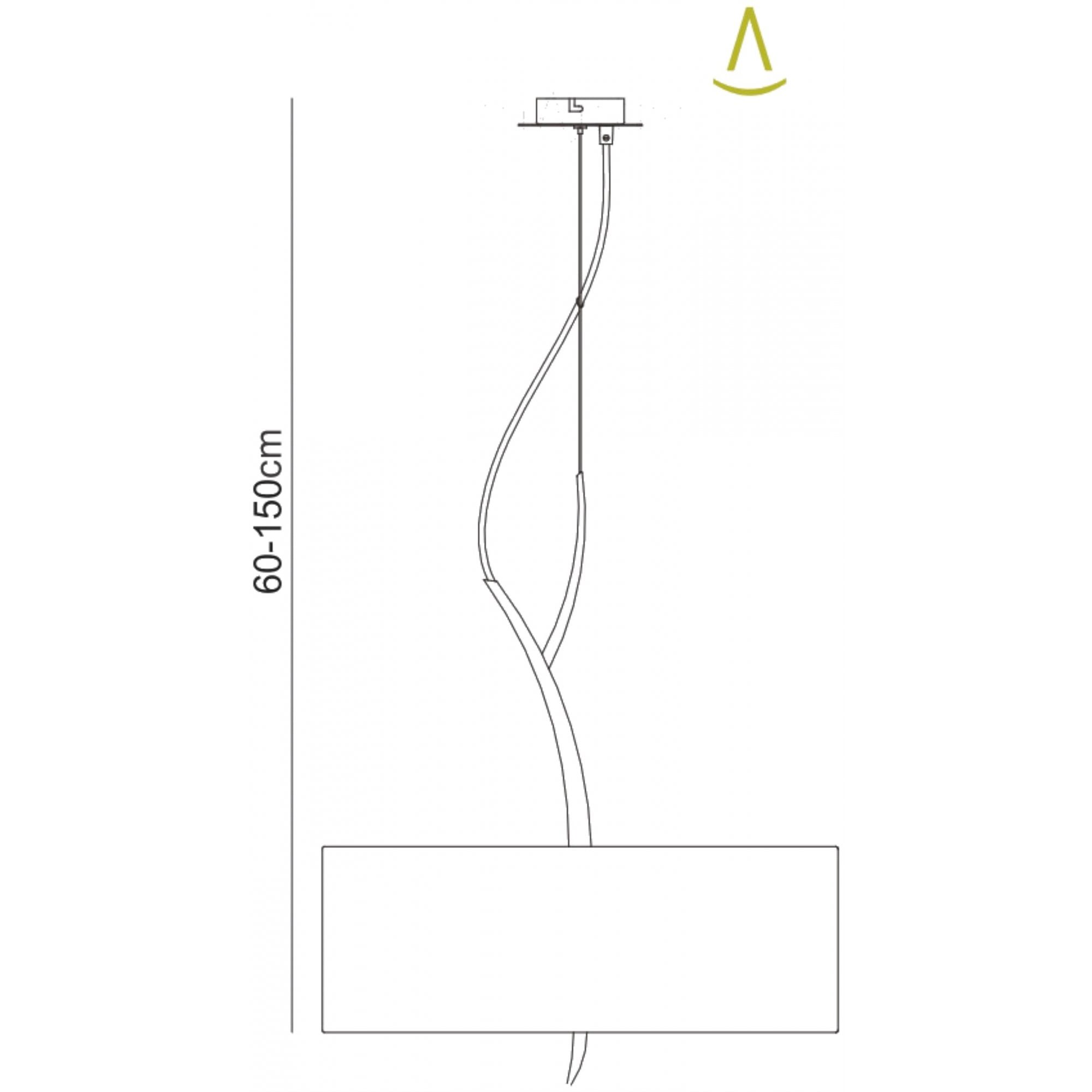 Mantra Eve 3 Light Pendant in Anthracite with Black Round Shade