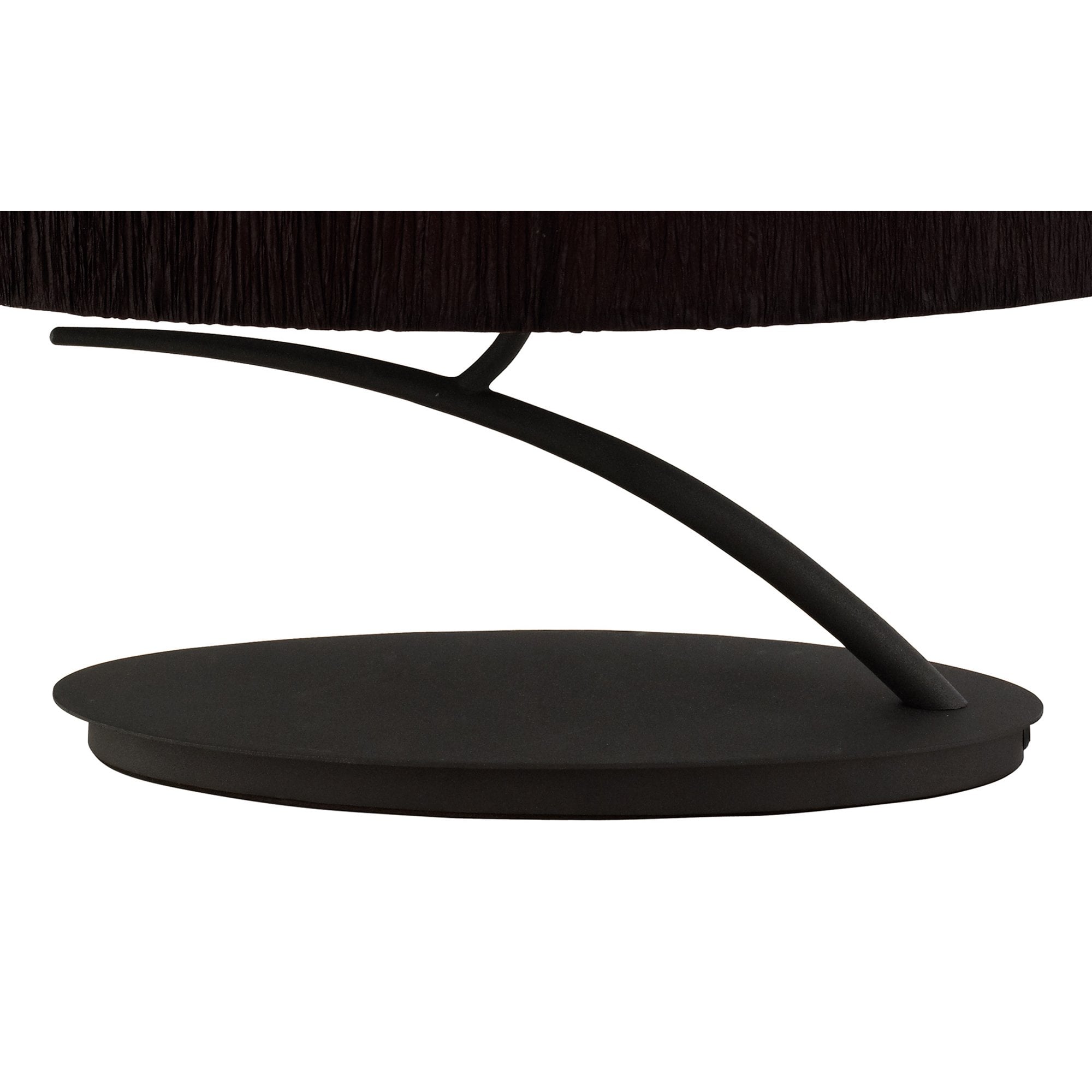 Mantra Eve 2 Light Small Table Lamp in Anthracite with Black Oval Shade