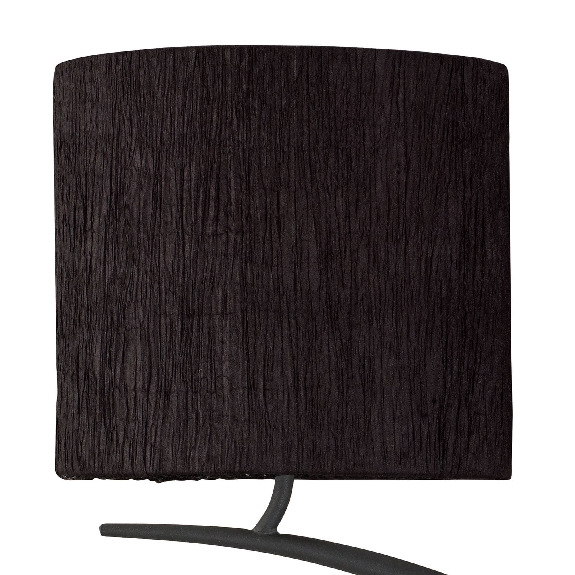 Mantra Eve 2 Light Switched Wall Fitting in Anthracite With Black Oval Shades