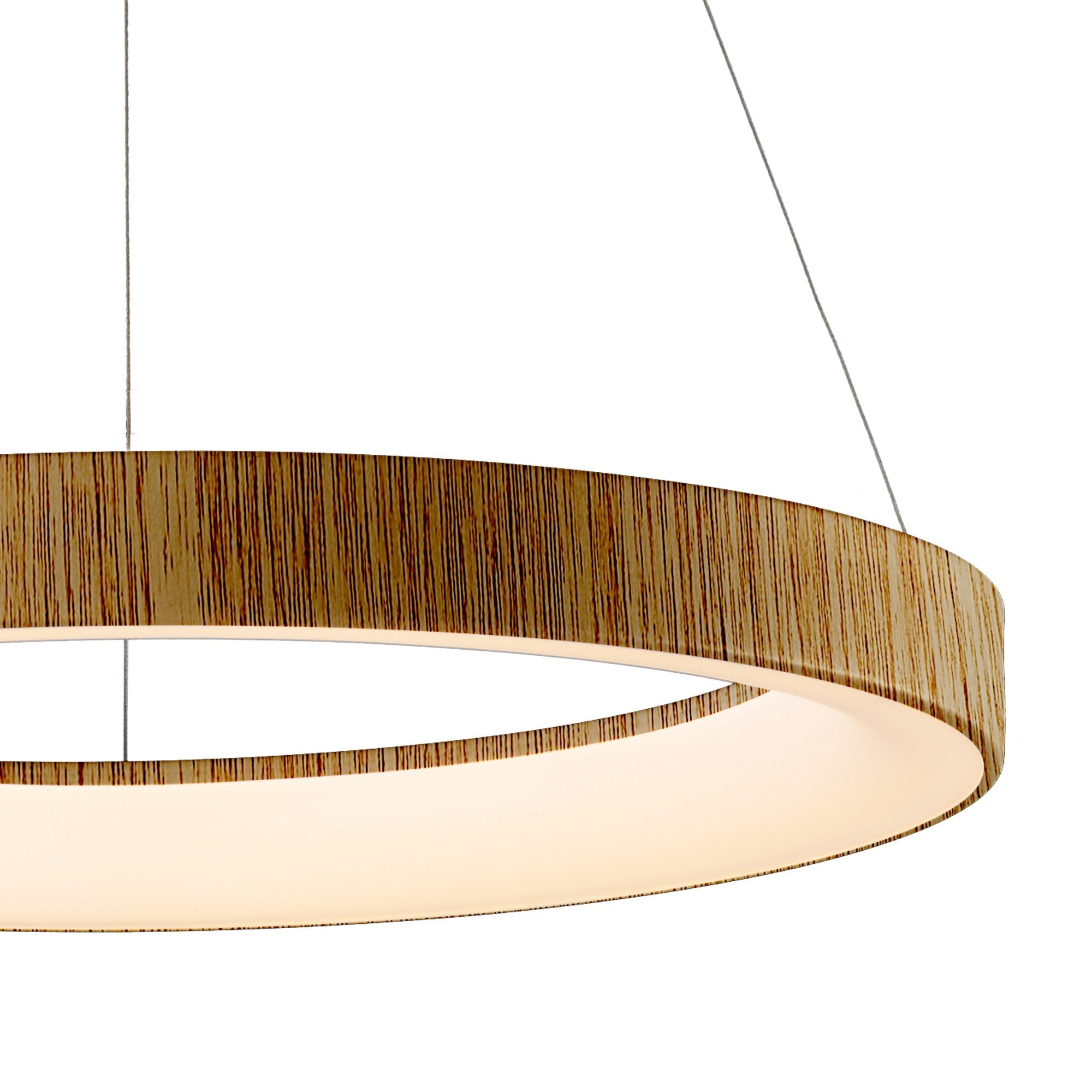 Mantra Niseko II 90cm Ring Pendant - Wood