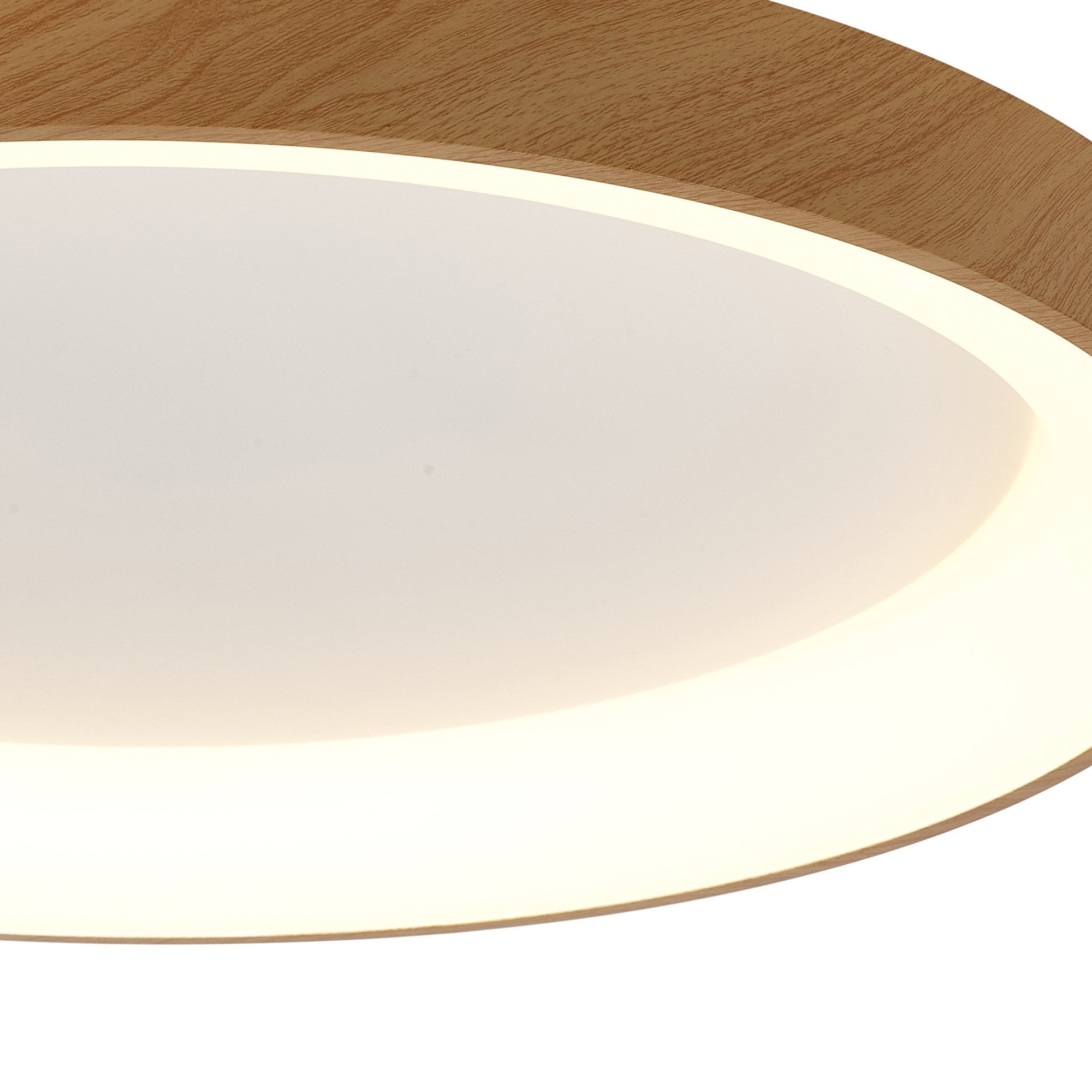 Mantra Niseko II 78cm Ring Ceiling Light - Wood