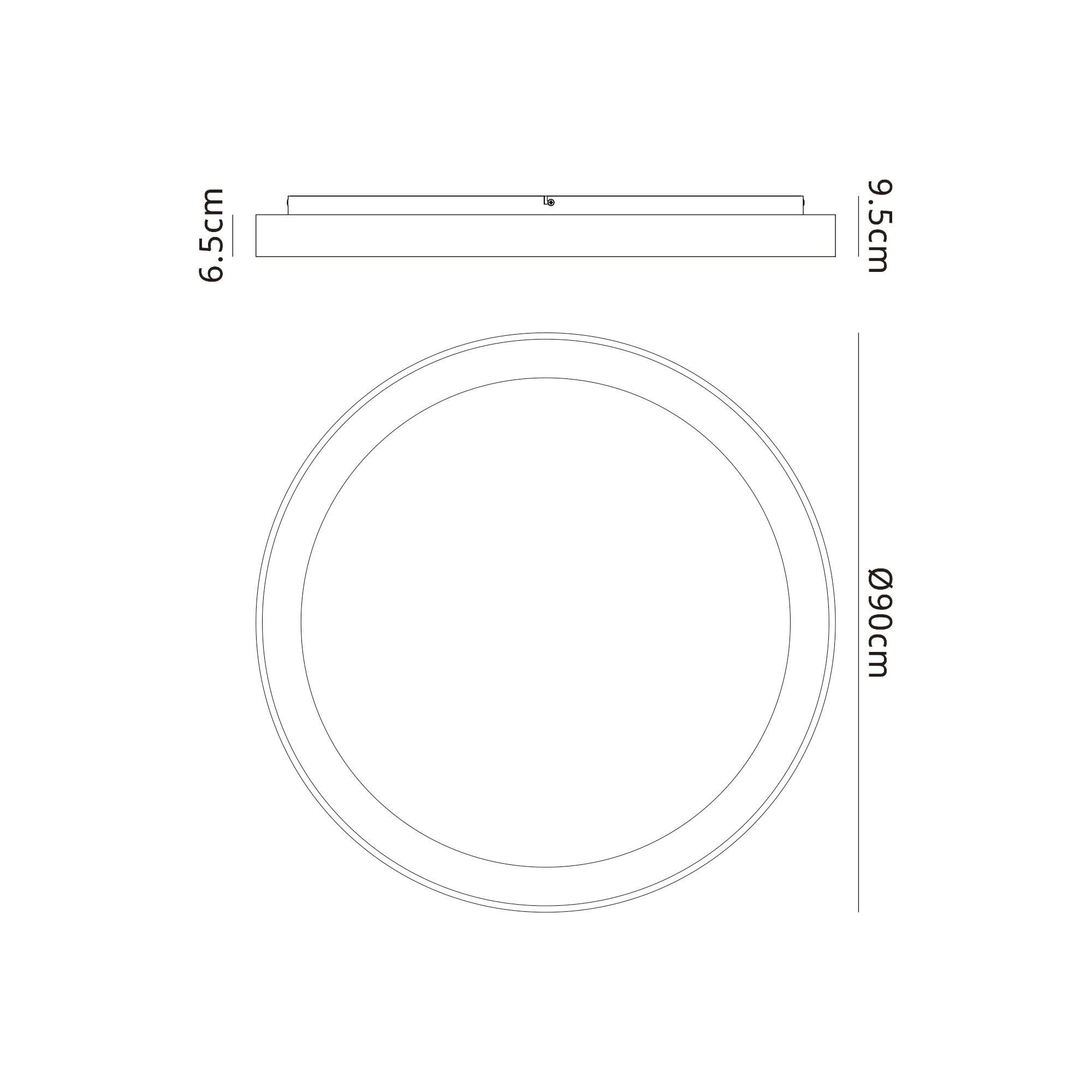 Mantra Niseko II 90cm Ring Ceiling Light - Gold