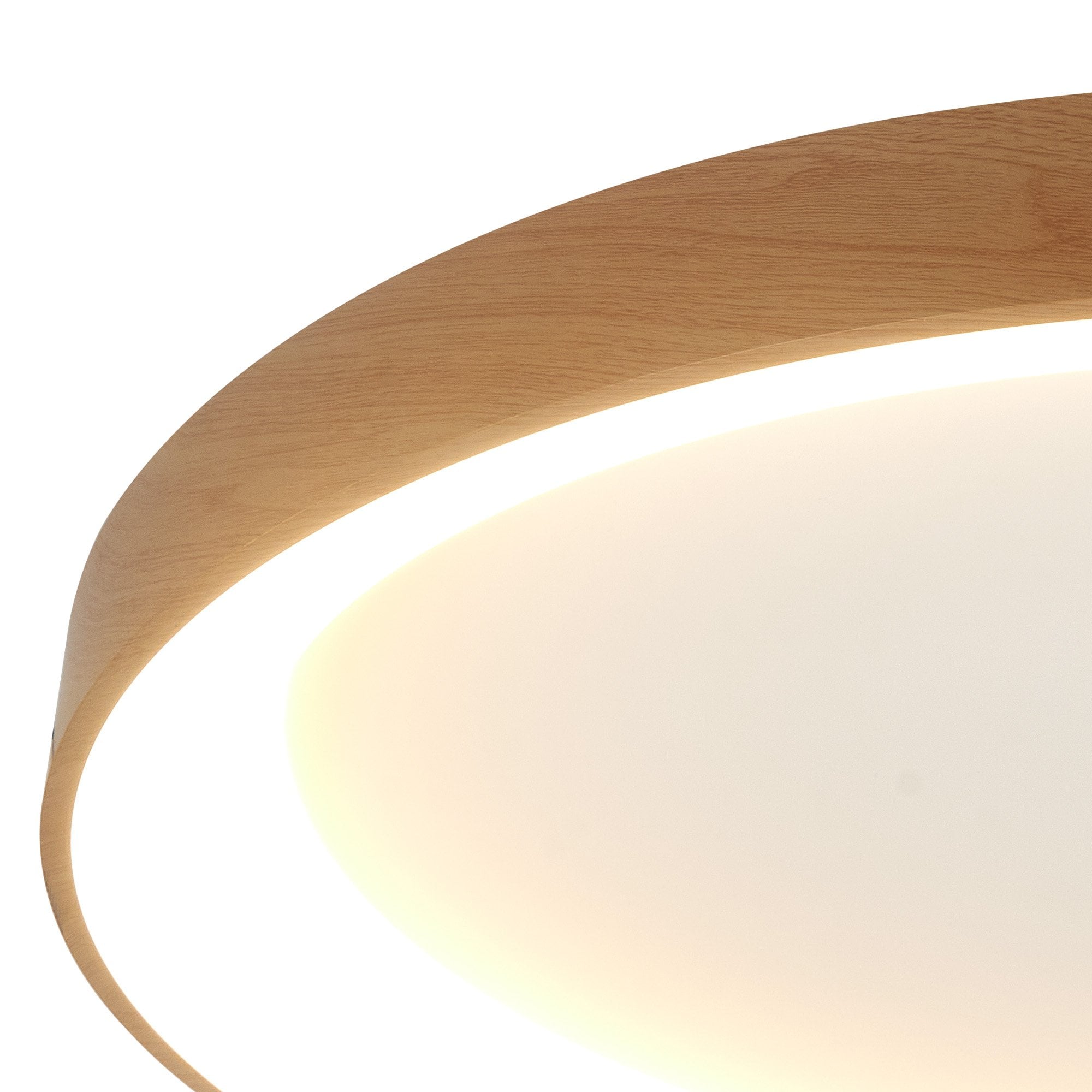 Mantra Niseko II 90cm Ring Ceiling Light - Wood