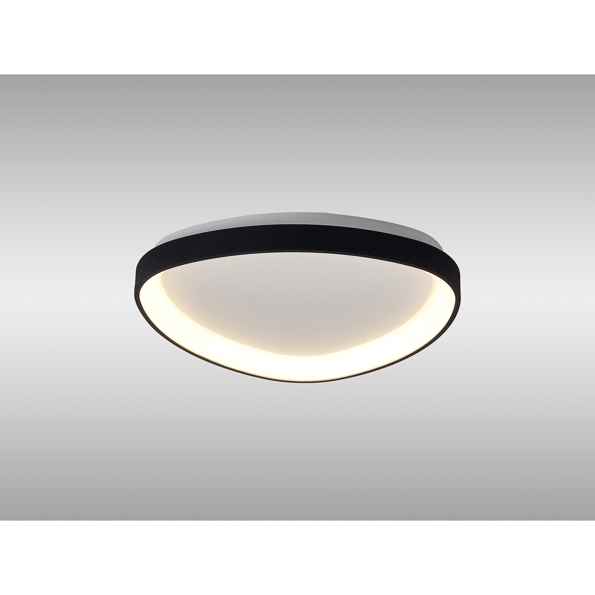 Mantra Niseko II 42cm Triangular Ceiling Light - Black