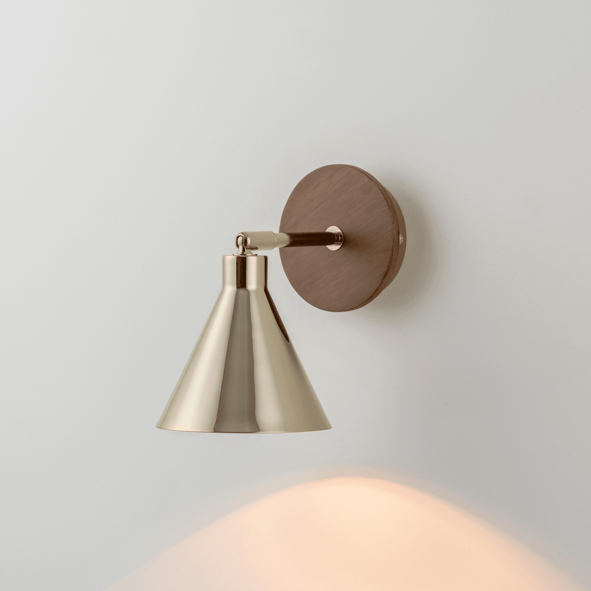 houseof. Cone Wall Light - Brass