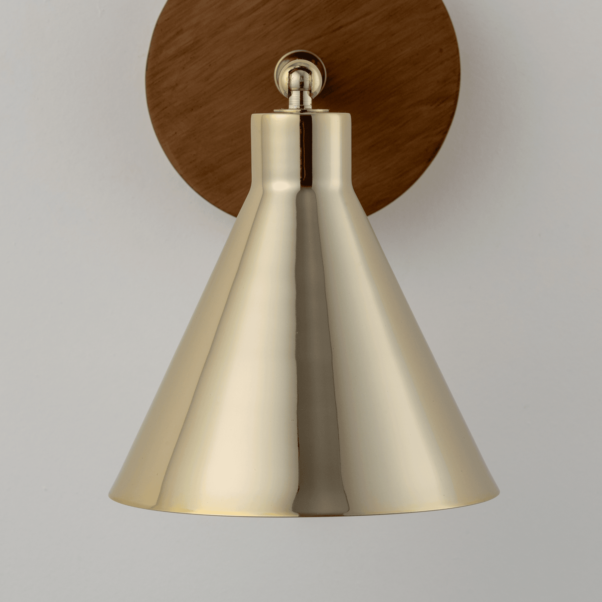 houseof. Cone Wall Light - Brass