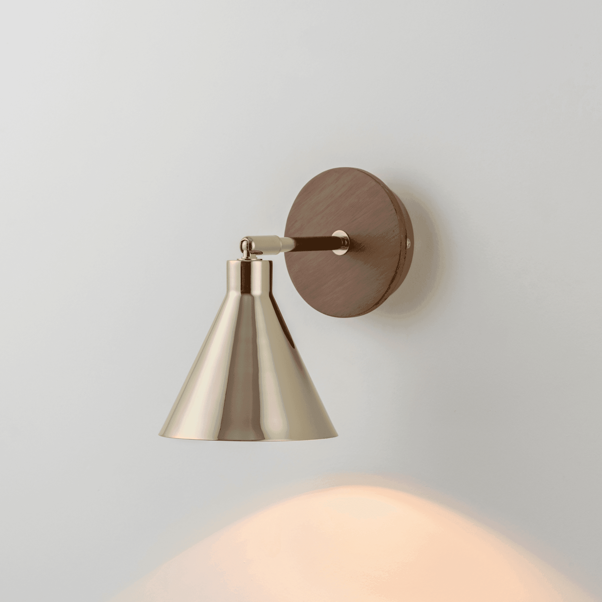 houseof. Cone Wall Light - Brass