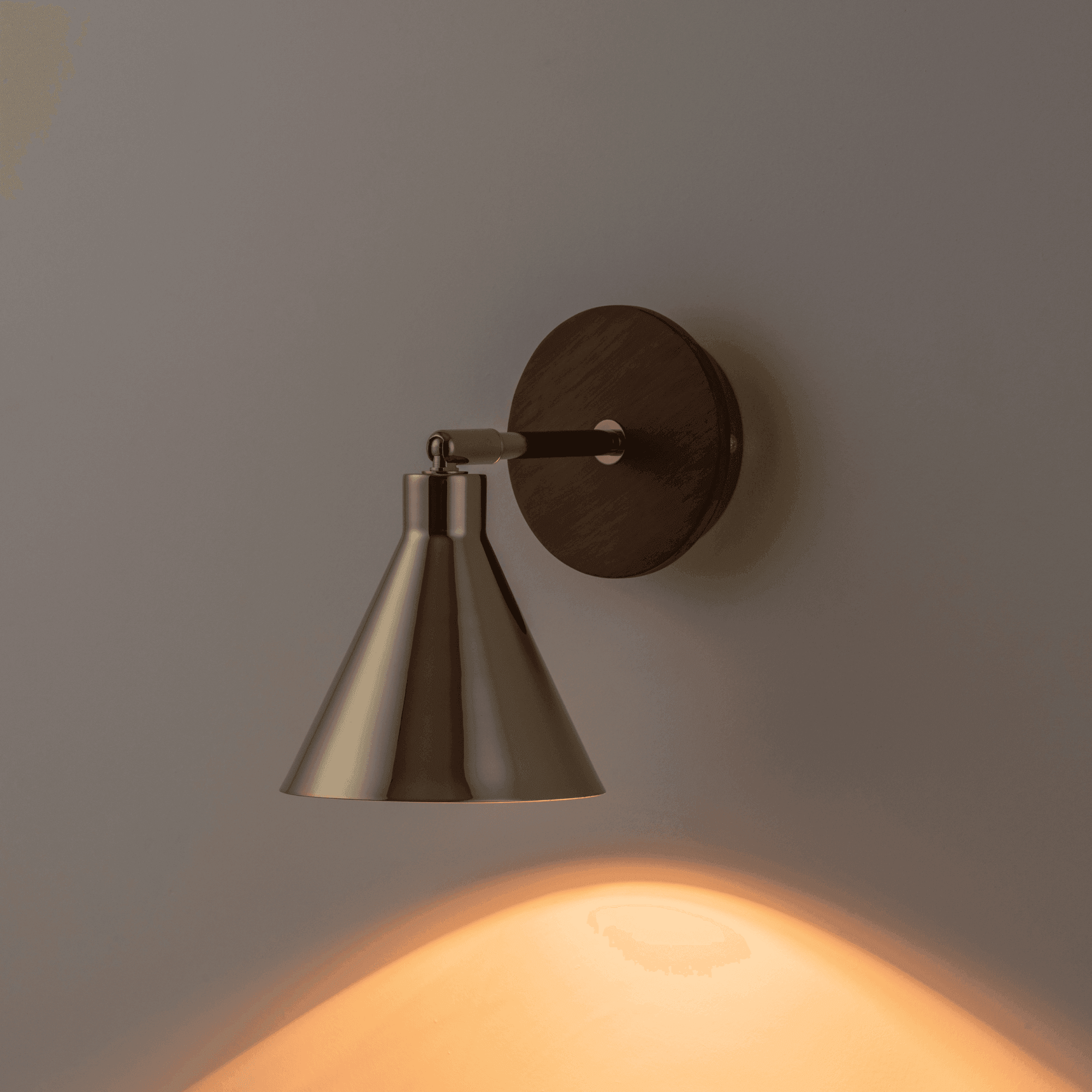 houseof. Cone Wall Light - Brass