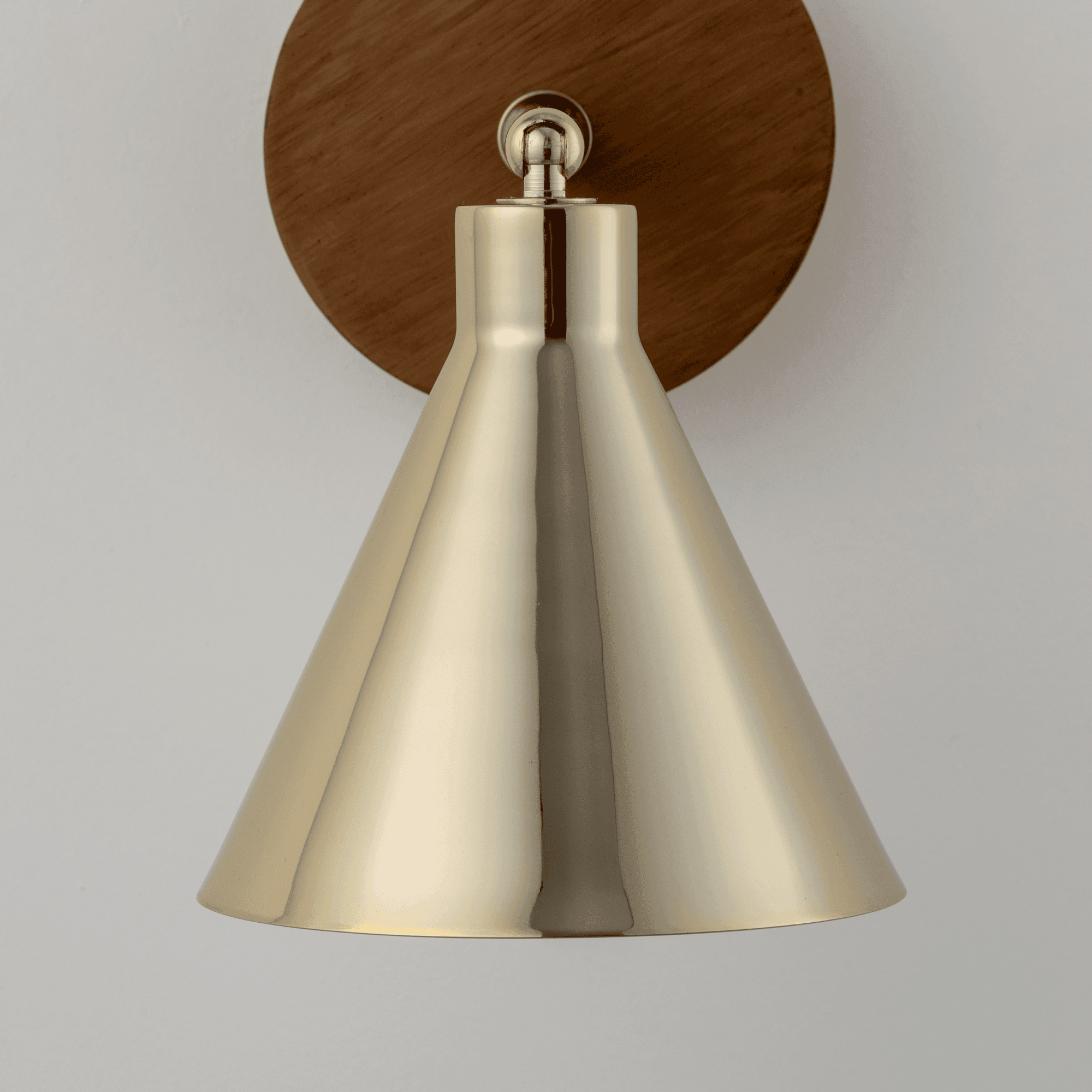 houseof. Cone Wall Light - Brass
