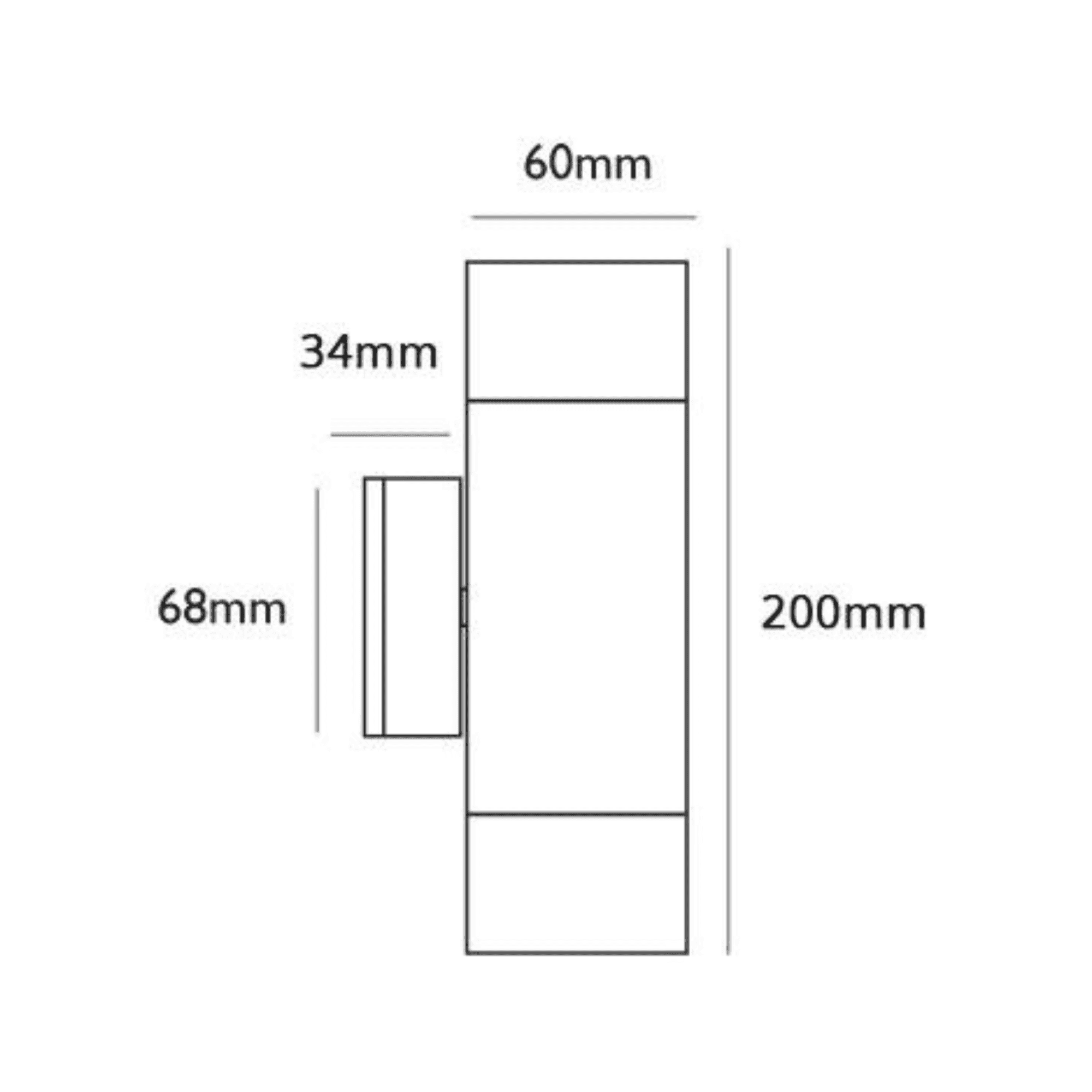 Lumena Hilospot  240v Outdoor Twin Up & Down Spotlight - Marine Grade Stainless Steel - Mains