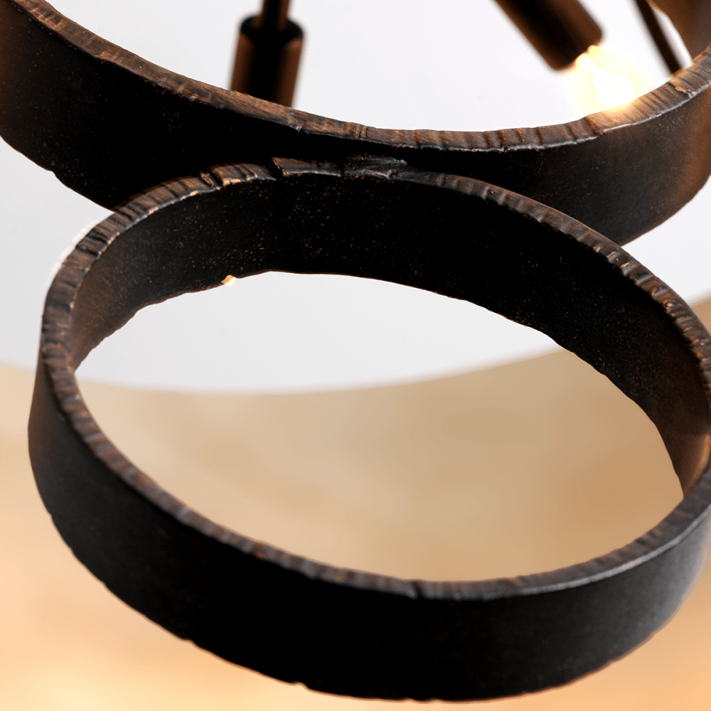 Troy Rivington 6 Light Pendant - Charred Copper